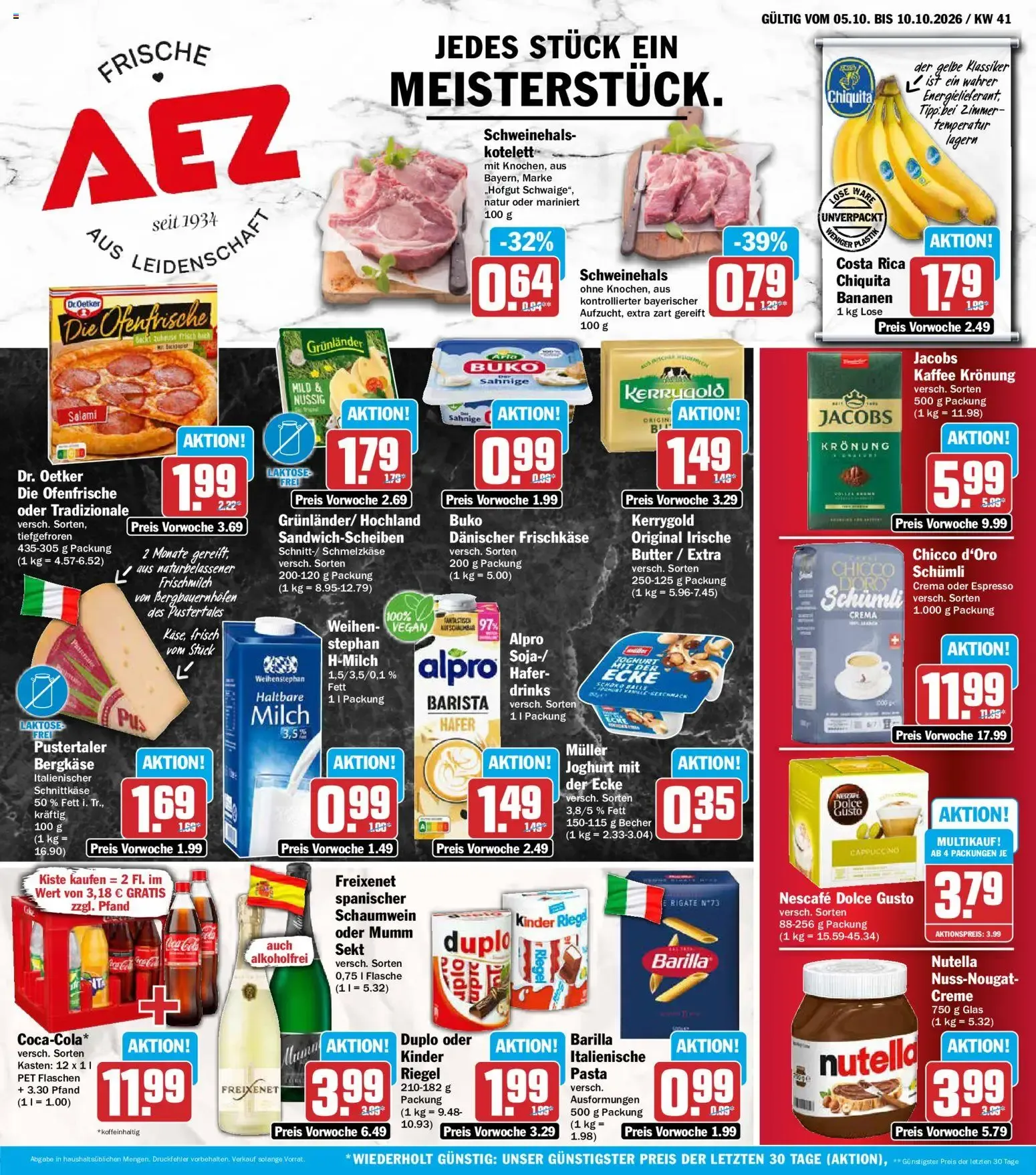 AEZ Prospekt (ab 05.10.2026) zum Blättern von 5. Oktober bis 10. Oktober 2026 - Prospekt seite 1