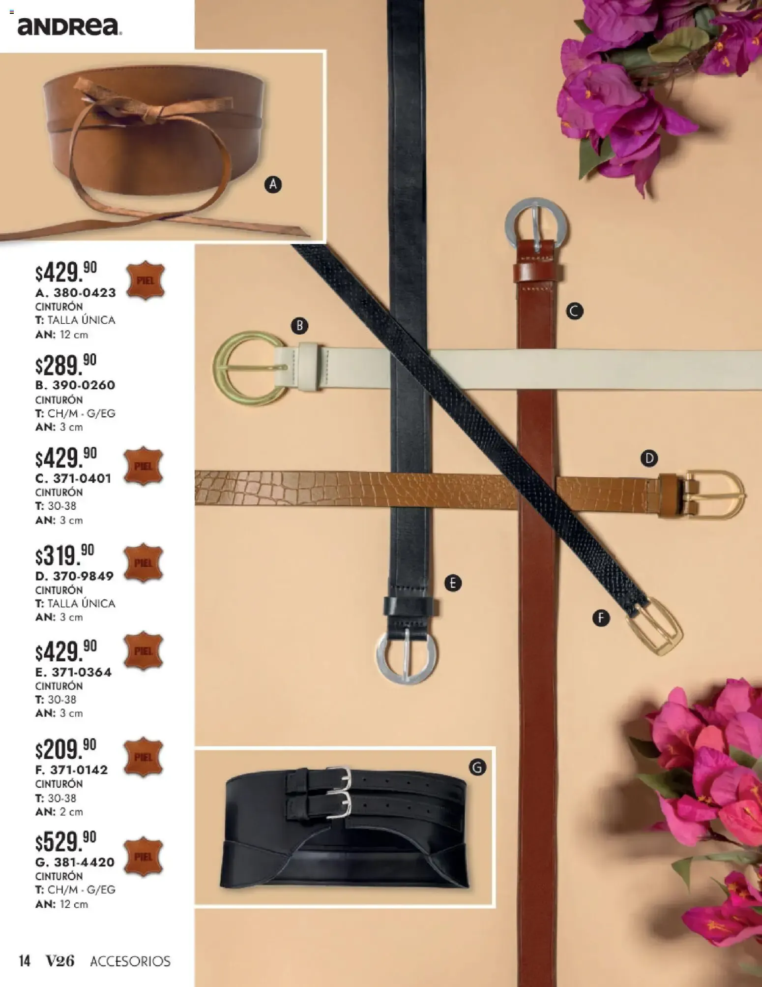 Catálogo de Andrea Verano 26 Accesorios 24 de mayo al 31 de diciembre 2026 - Pagina 14