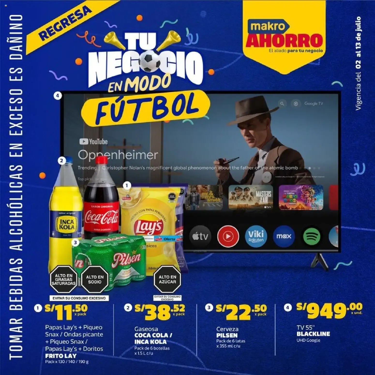 Catalogo de Makro: Tu Negocio en Modo Fútbol 2 de julio al 13 de julio 2026 - Pag 1