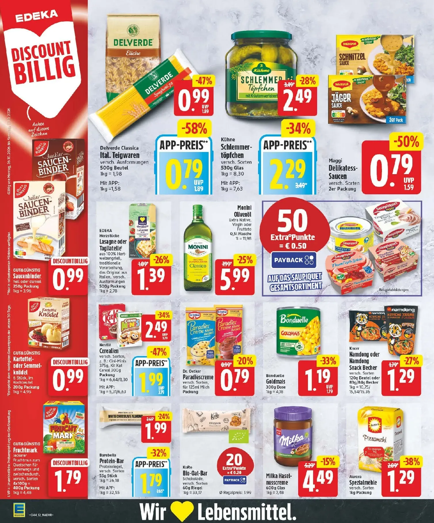 Edeka Prospekt nächste Woche – von Montag 26.10.2026 bis Samstag 31.10.2026 von 26. Oktober bis 31. Oktober 2026 - Prospekt seite 12