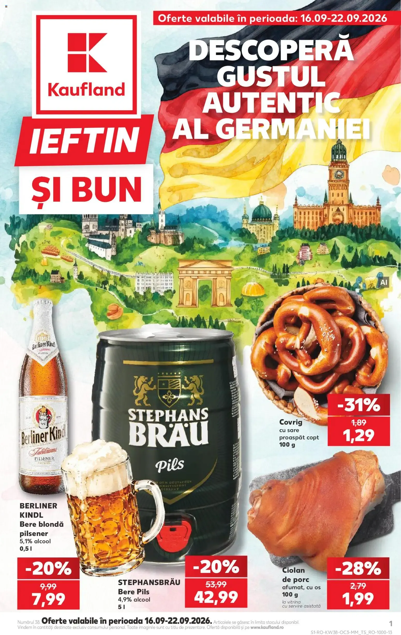 Catalog Kaufland: Descoperă Gustul Autentic al Germaniei de la 16 septembrie până la 22 septembrie 2026 - Revista Pagina 1