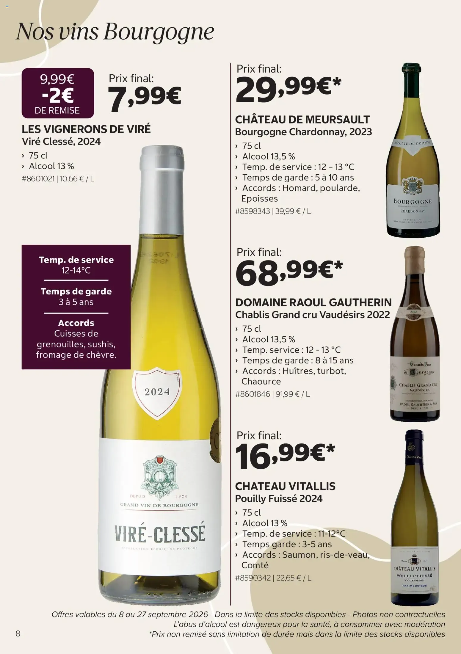 Costco Foire aux vins à partir du 08/09/2026 - promo en ligne du 8 septembre au 27 septembre 2026 - Catalogue page 8