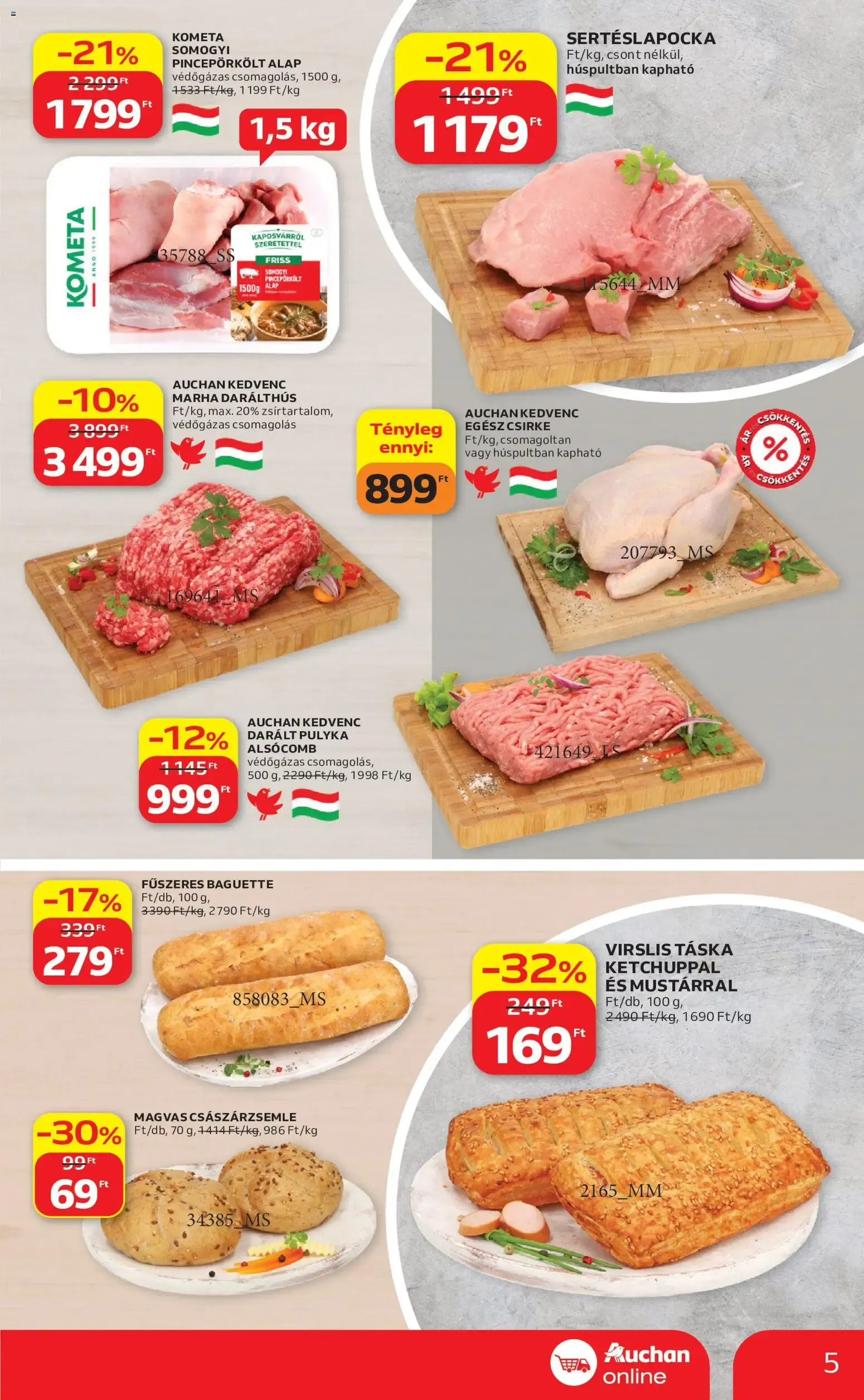 Katalógus Auchan Szupermarket akciós újság - 2026.07.23. -tól/töl > akció, lapozható szórólap 🛍️ július 23.-tól július 29.-ig 2026. - Oldal 5
