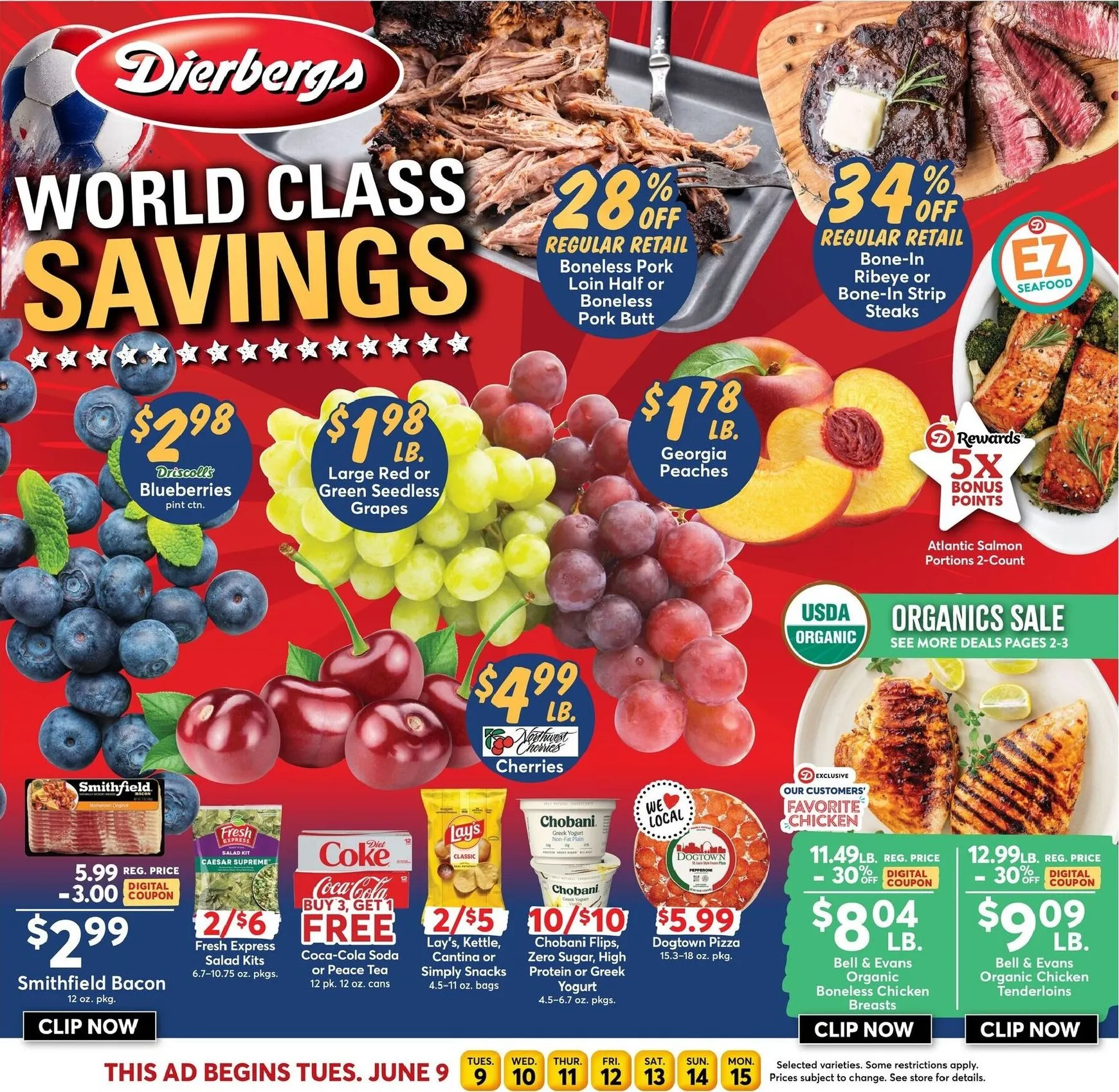 Weekly ad Dierbergs World Class Savings from June 9 to June 15 2026 - Page 1