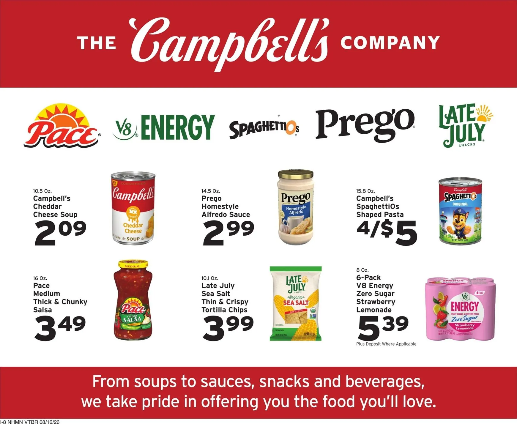 Weekly promotion Hannaford: Savings made easy. spanning from August 16 to August 22 2026 - Page 16 for Catalogue 365