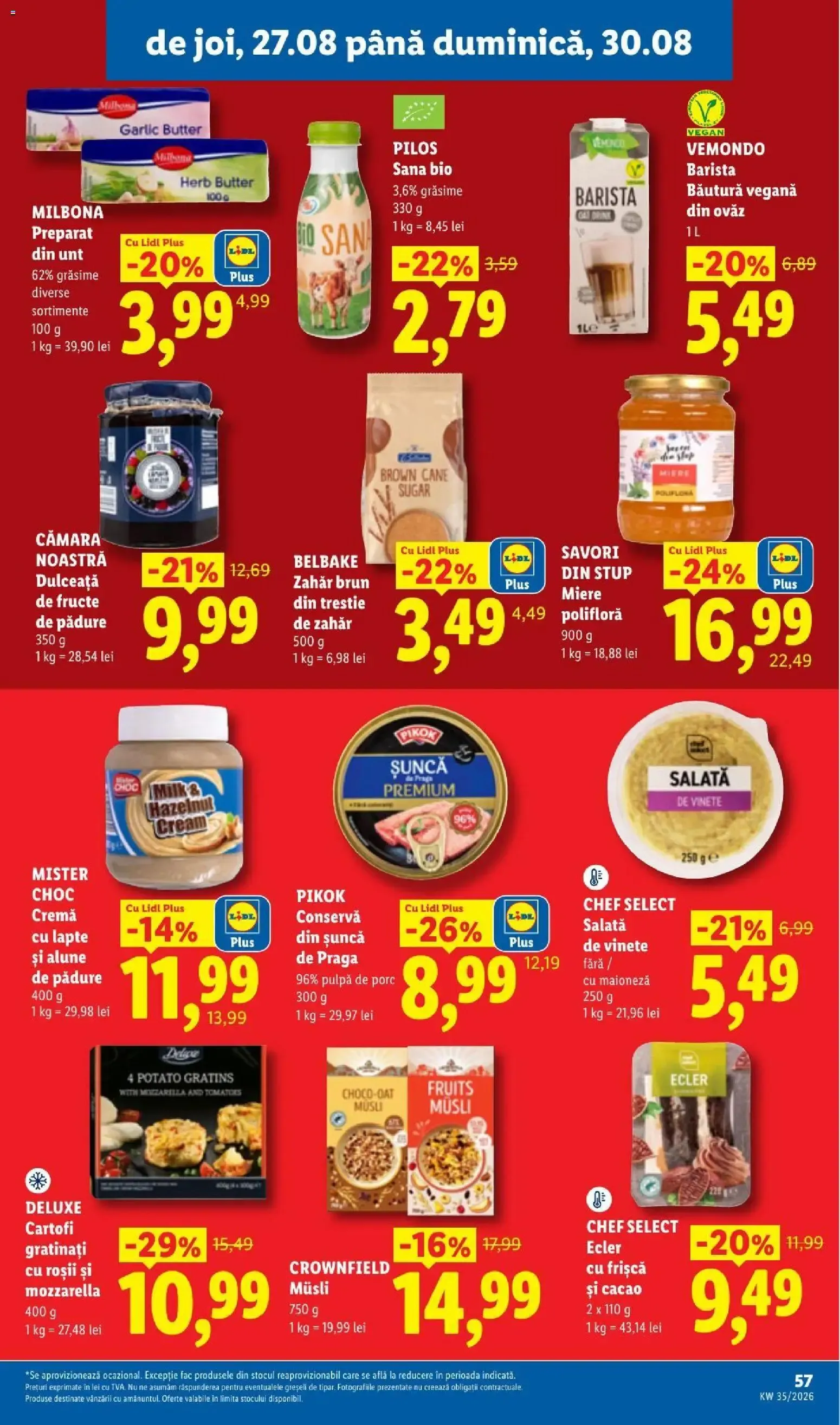 Catalog LIDL: Ieftin și înainte, și după ziua de salariu (Ofertas del 24 al 30 de agosto de 2026) de la 24 august până la 30 august 2026 - Revista Pagina 57