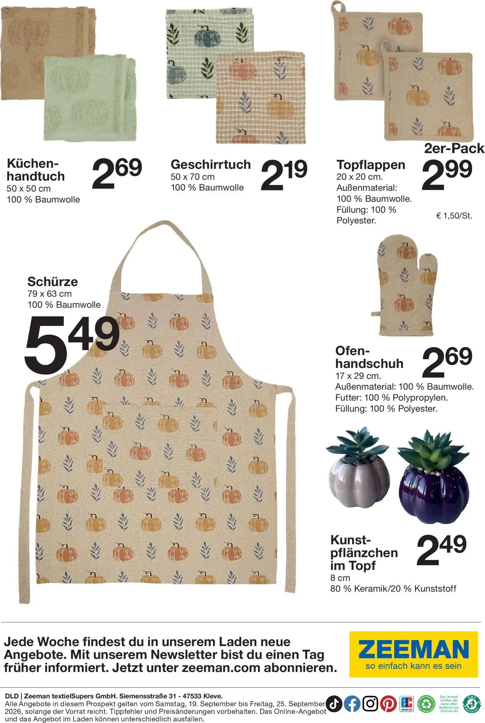 Zeeman Prospekt vom 19.09.2026 – Angebote online von 19. September bis 25. September 2026 - Prospekt seite 15