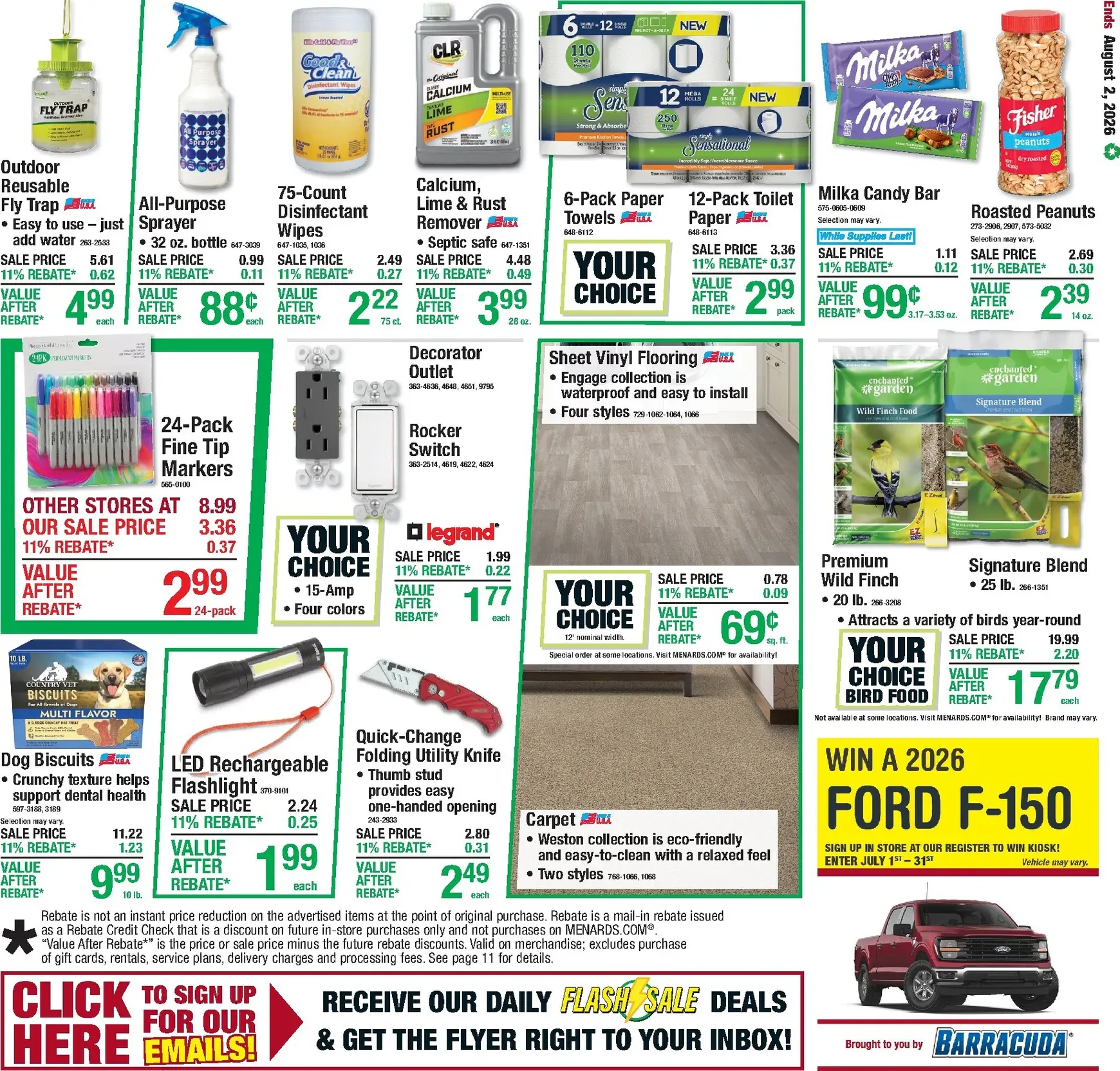 Weekly promotion Menards: 11% Rebate on Everything! spanning from July 23 to August 2 2026 - Page 19 for Catalogue 365