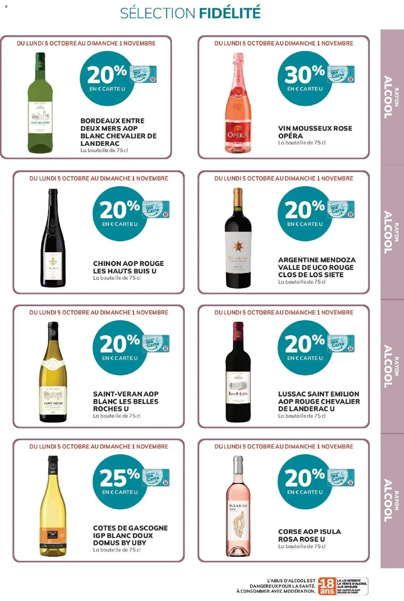 20% reversés sur votre Carte U du 5 octobre au 1 novembre 2026 - Catalogue page 15