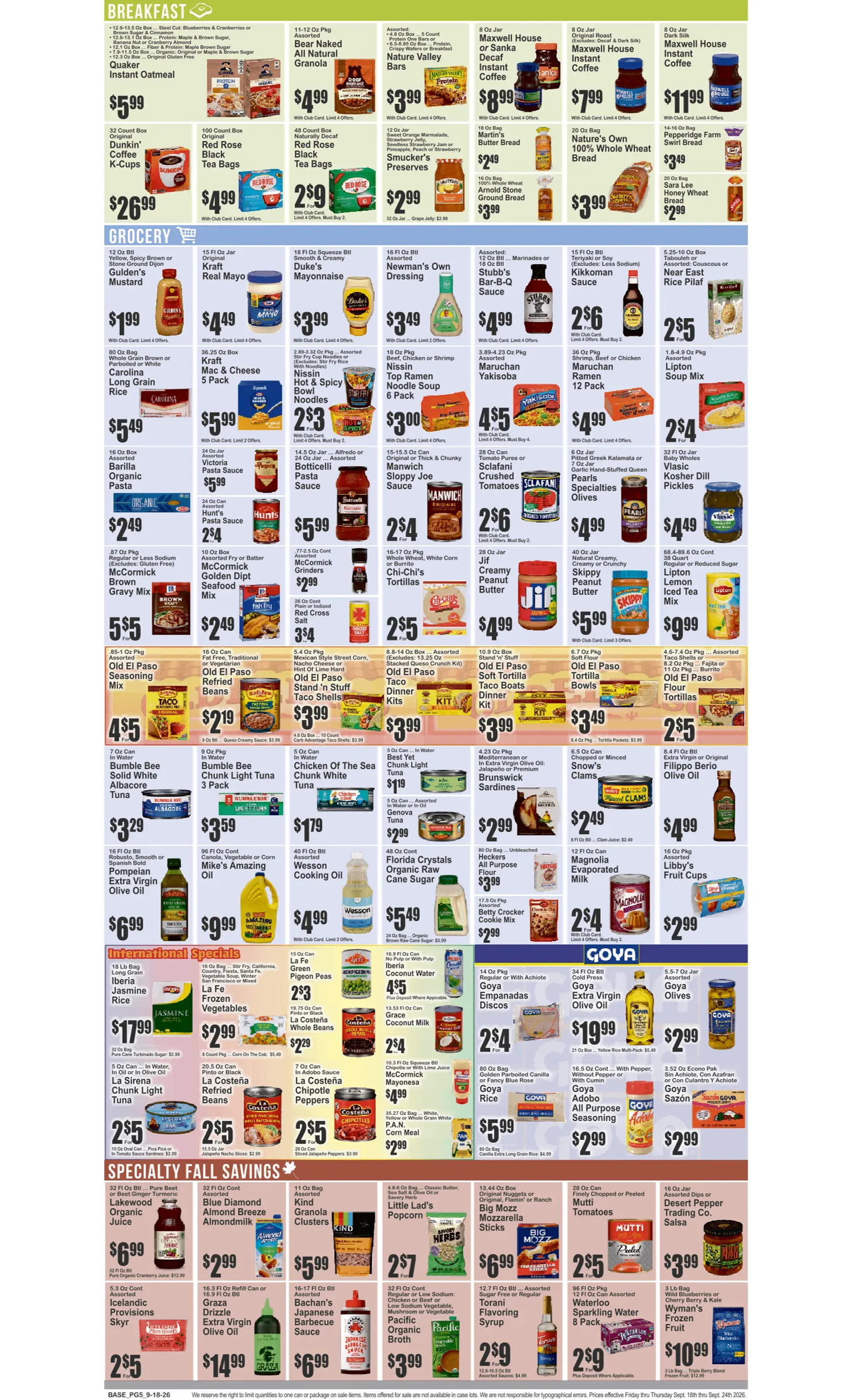 Weekly ad Food Dynasty Flyer from September 18 to September 24 2026 - Page 6
