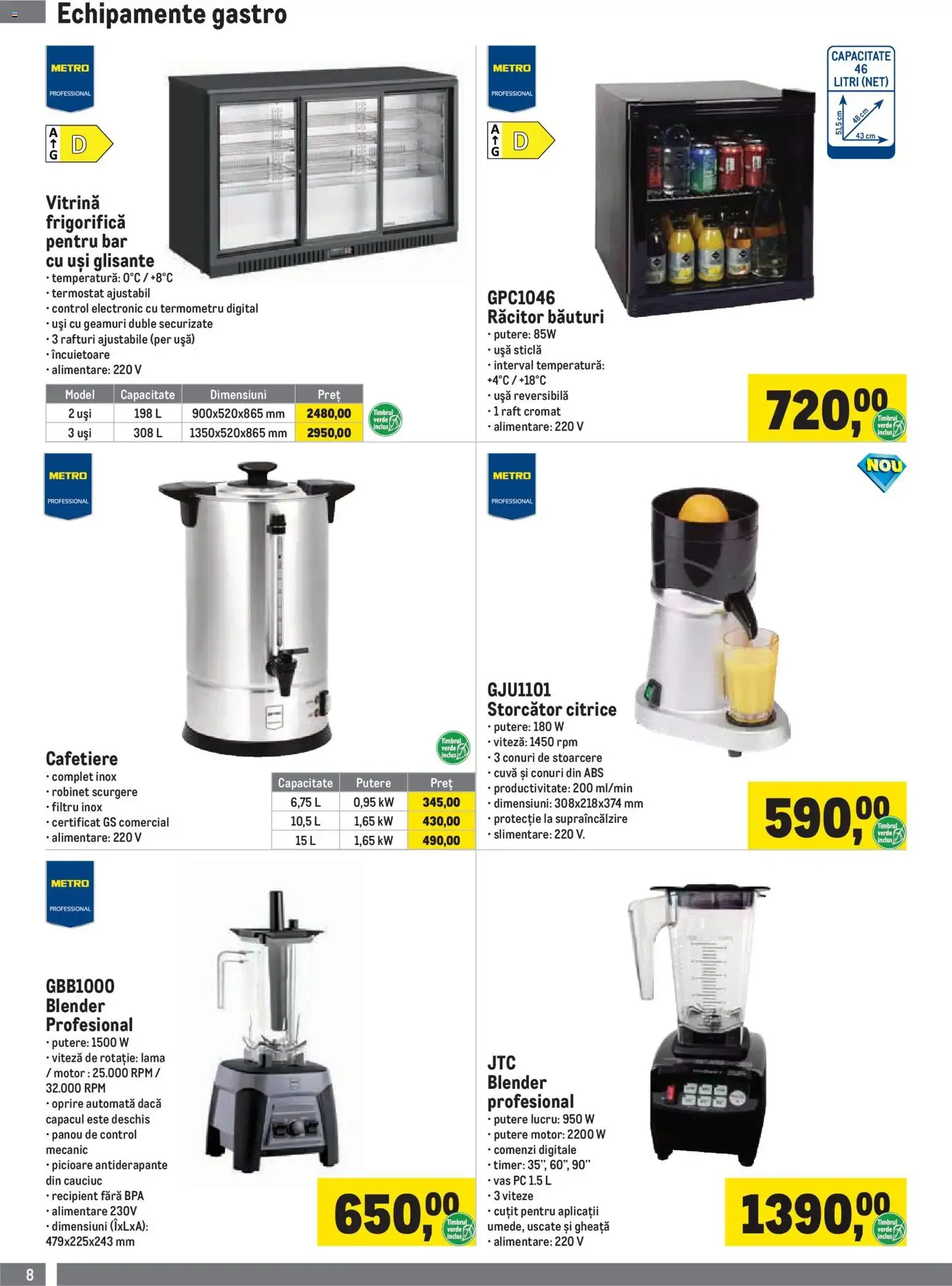 Catalog Metro Catalog Soluții Nealimentare pentru HoReCa - Oferta 01.10.2026 - 04.01.2027 de la 1 octombrie până la 4 ianuarie 2027 - Revista Pagina 8