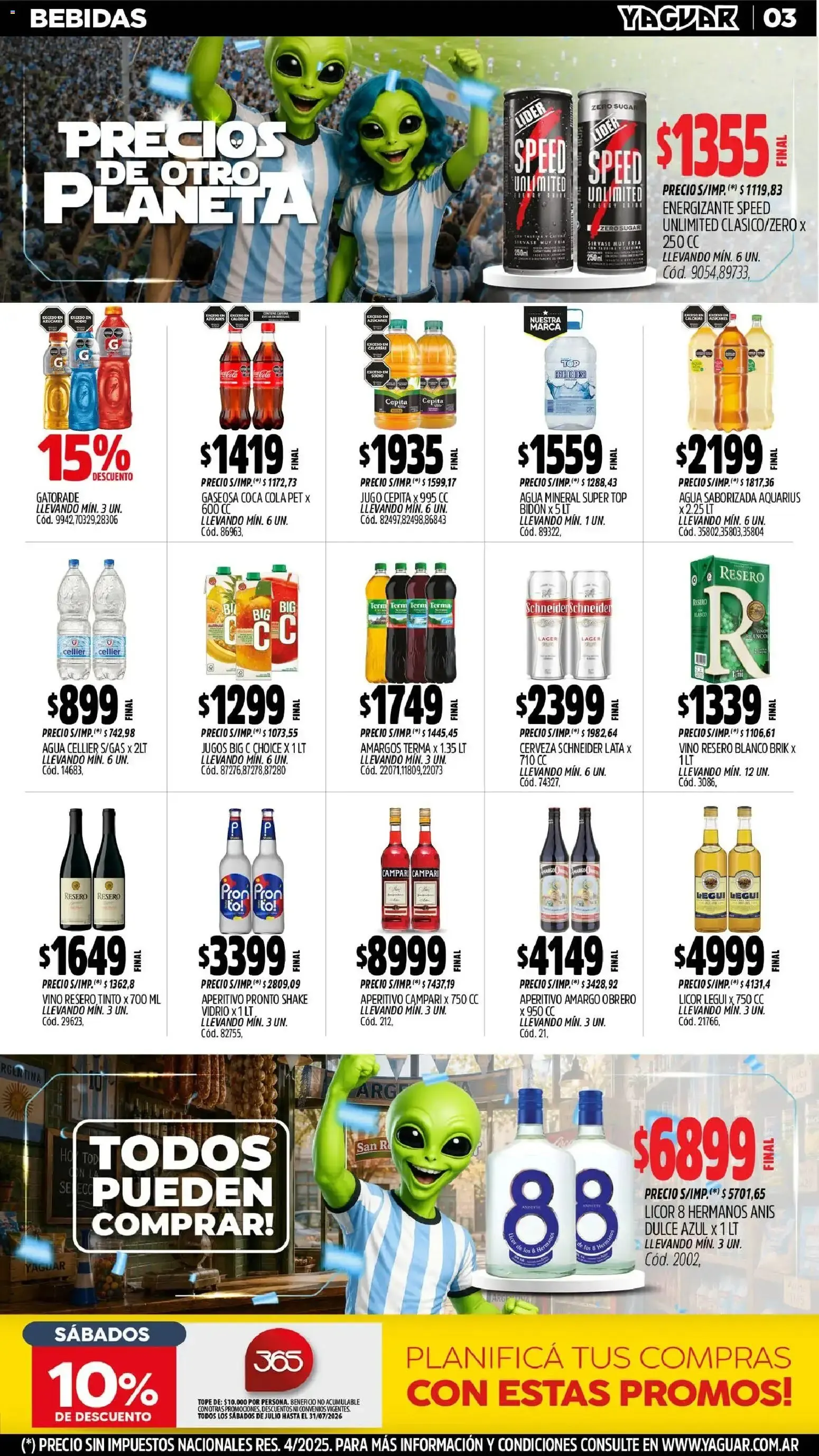 Ofertas de Mayorista Yaguar - Precios de Otro Planeta 29 de junio al 5 de julio 2026 - Página 4 del catálogo