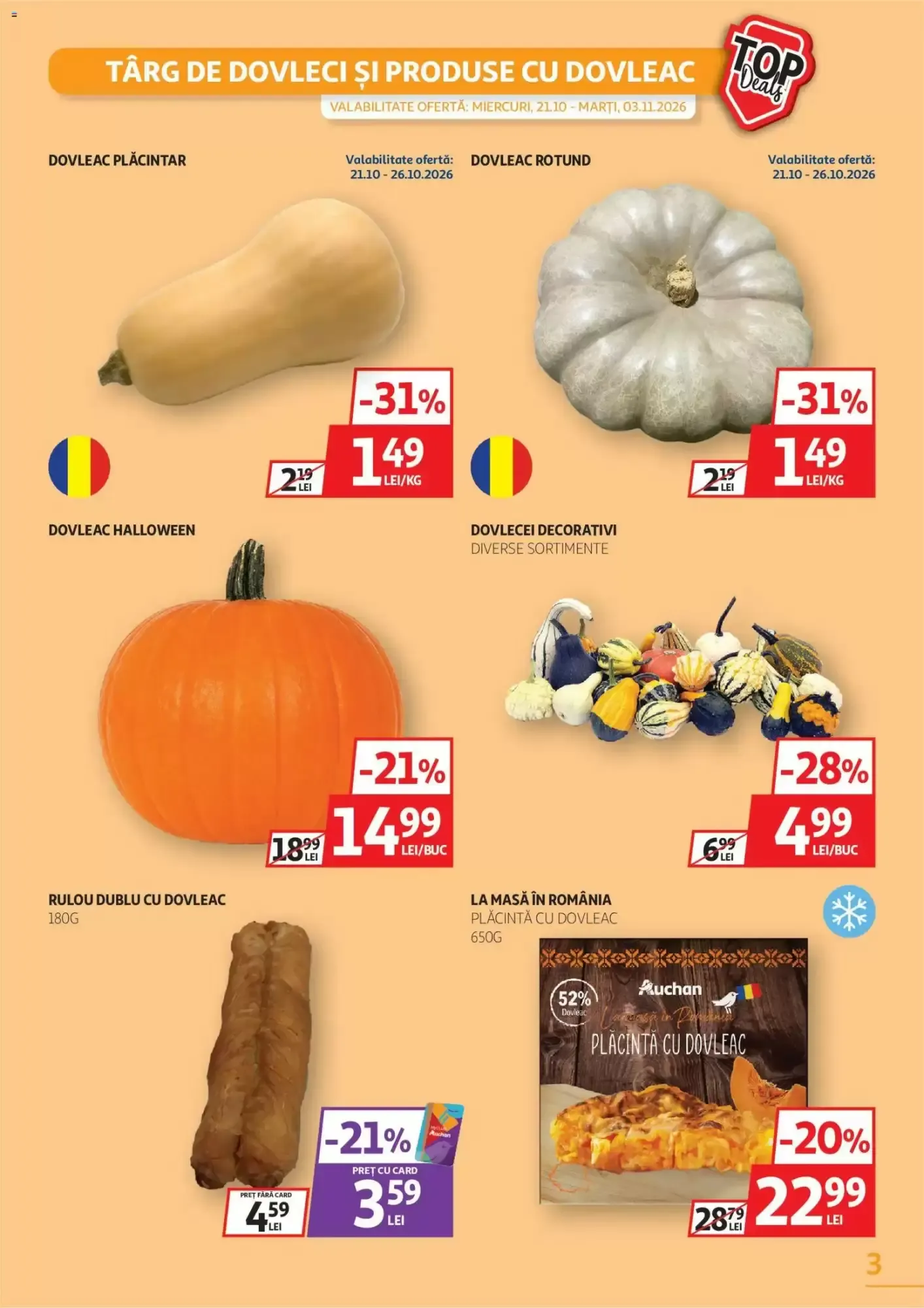 Catalog Catalog Auchan de la 21 octombrie până la 3 noiembrie 2026 - Revista Pagina 3