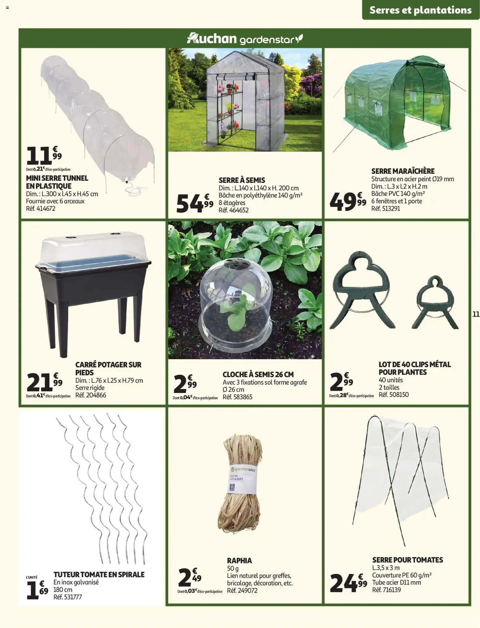 Auchan - Jardinage, meubles jardin à partir du 03/03/2026 - promo en ligne du 3 mars au 14 juin 2026 - Catalogue page 11