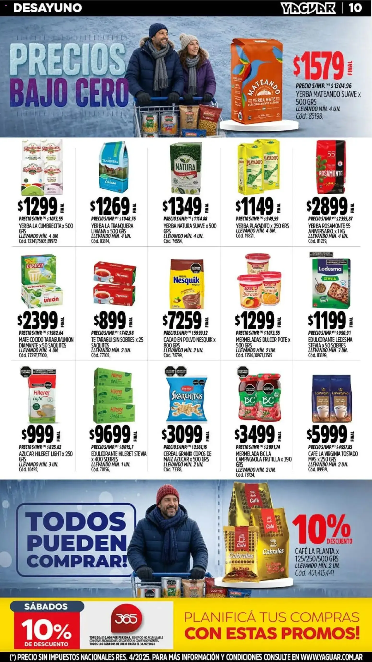 Ofertas de Mayorista Yaguar - Precios Bajo Cero 27 de julio al 2 de agosto 2026 - Página 11 del catálogo