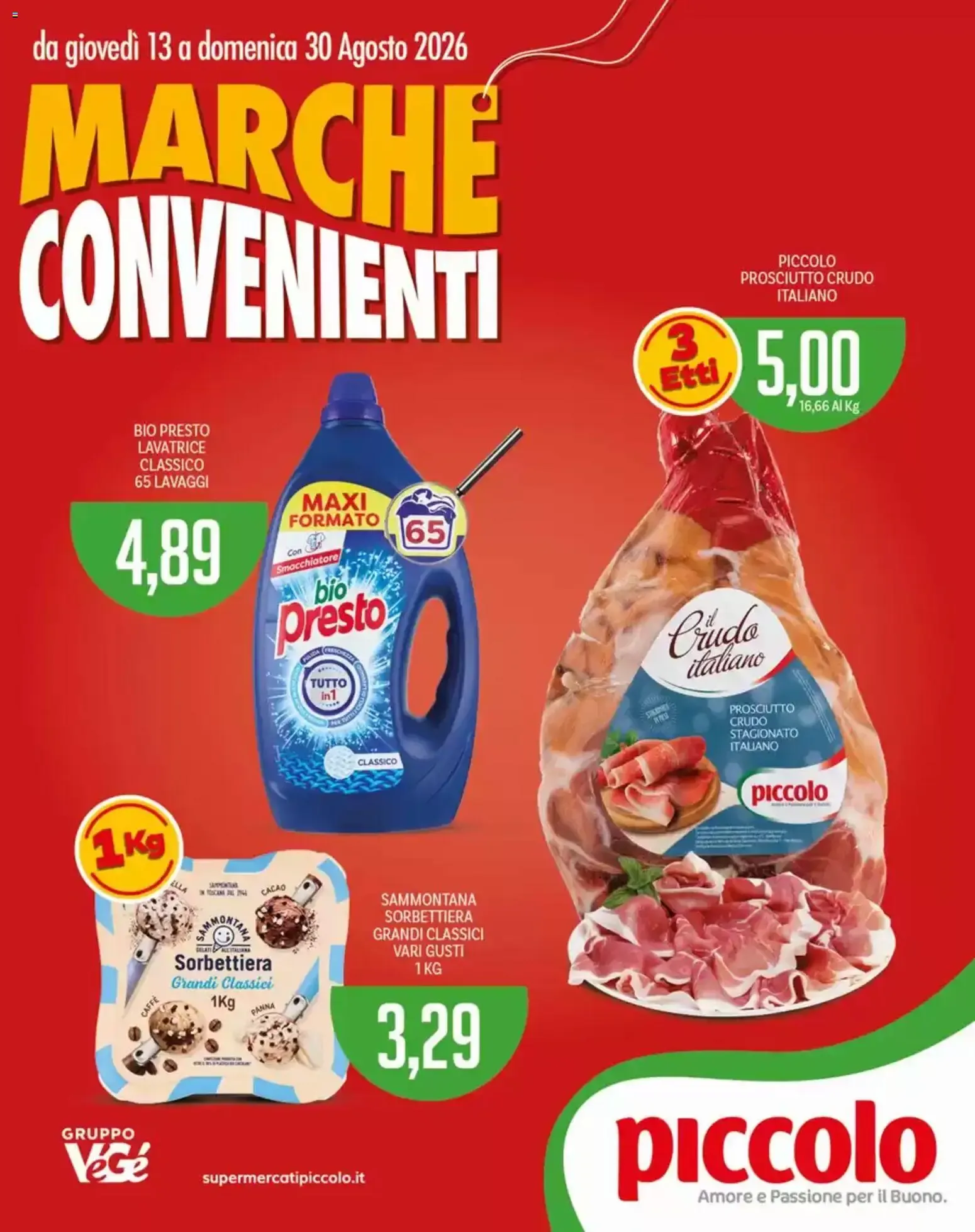 Piccolo - Marche Convenienti da 13 agosto a 30 agosto di 2026 - Pagina del volantino 1