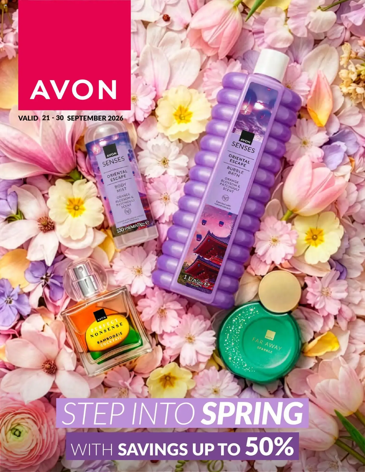 Avon Step Into Spring (21/09/2026 - 30/09/2026) Online from 21 September to 30 September 2026 - Catalogue Page 1