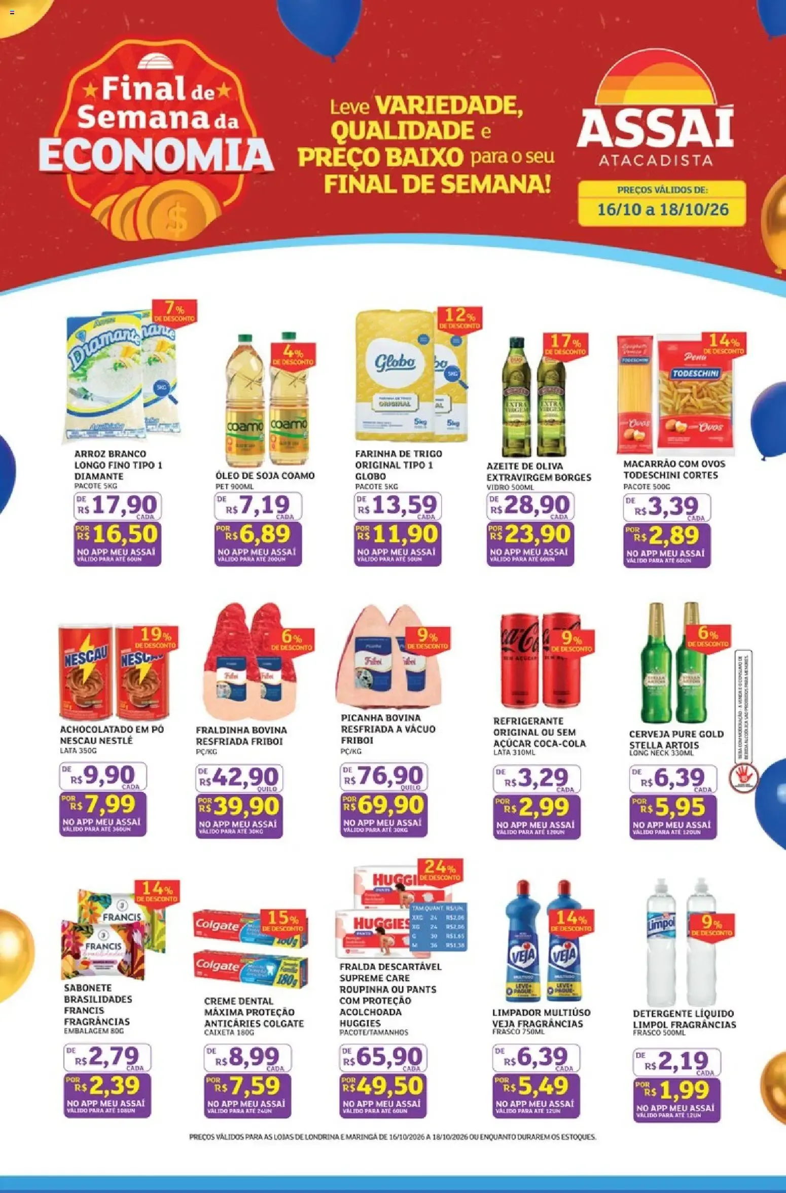 Encarte de Assaí Atacadista ofertas - PR de 16/10/2026 | Promoções Online 16 de outubro até 18 de outubro 2026 - Pagina 1
