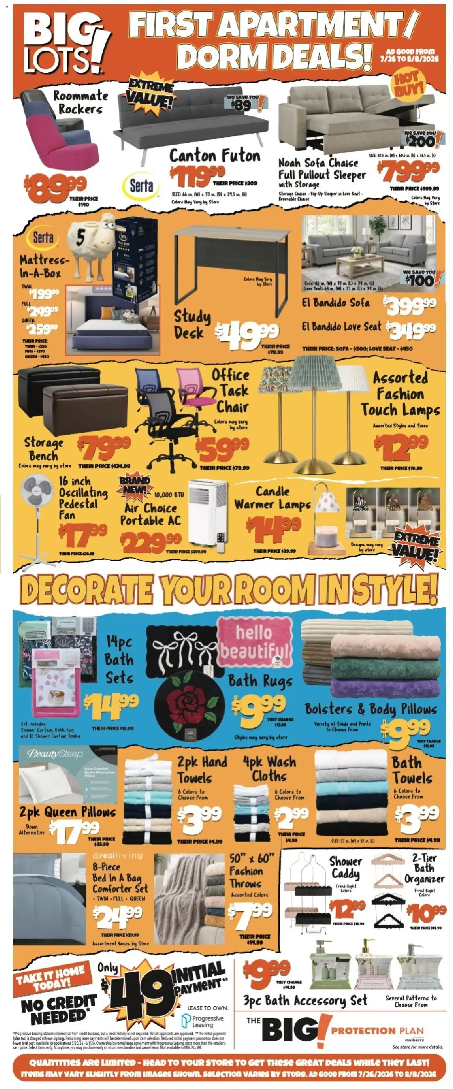 Big Lots: First Apartment / Dorm Deals!