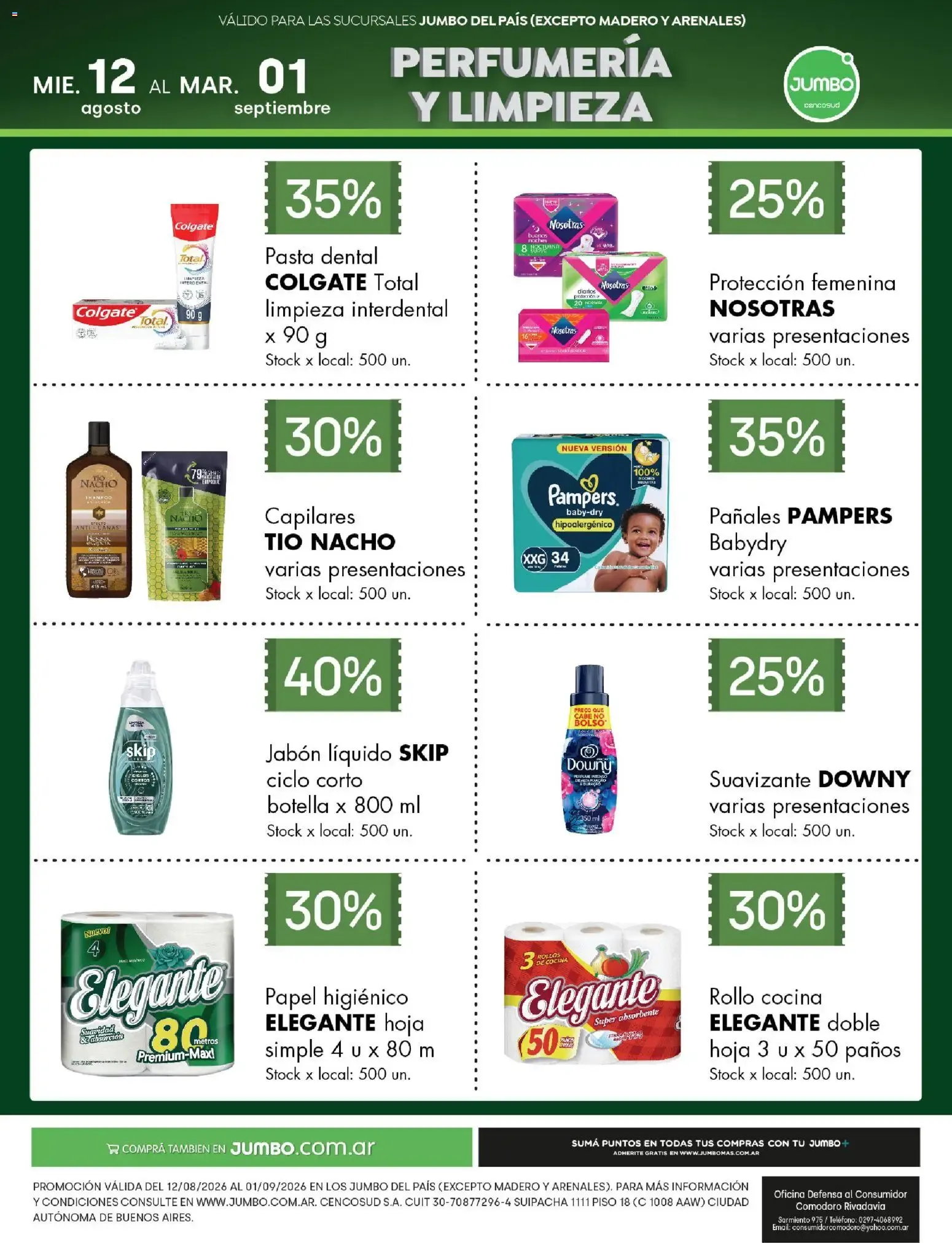 Ofertas de Jumbo - Especial Perfumería y Limpieza del 12/08/2026 - 01/09/2026 12 de agosto al 1 de septiembre 2026 - Página 1 del catálogo