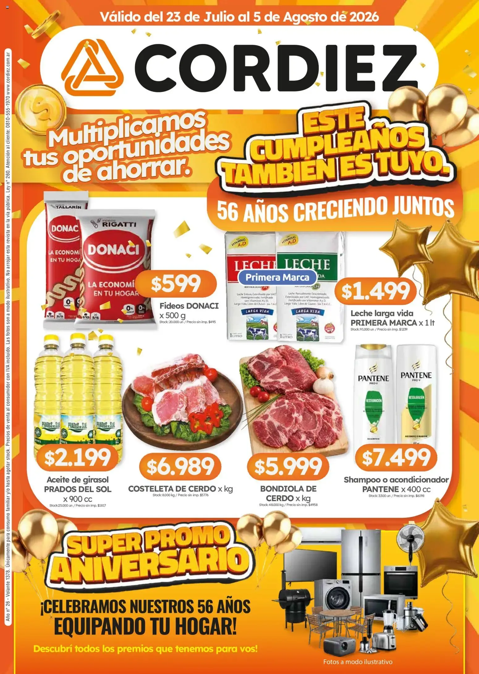 Ofertas de Cordiez ofertas || del 23/07/2026 - 05/08/2026 || Catálogo 23 de julio al 5 de agosto 2026 - Página 1 del catálogo