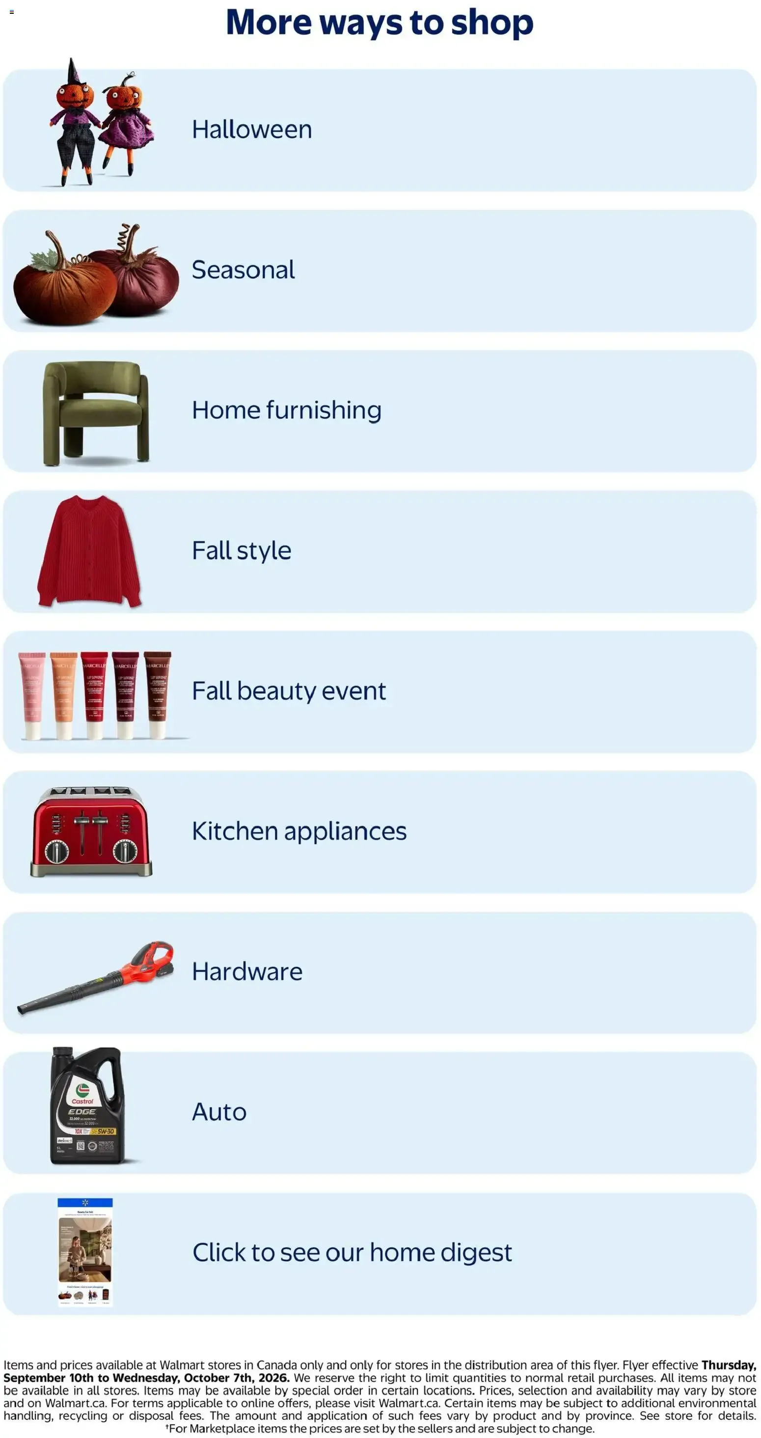 Walmart flyer - Fall into style from Sep 10, 2026 > weekly specials & deals from September 10 to October 21 2026 - flyer page 10