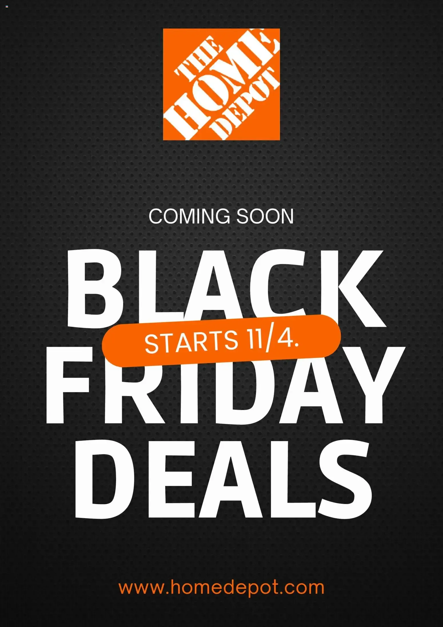 Weekly ad Home Depot Black Friday Deals from November 4 to November 4 2026 - Page 1