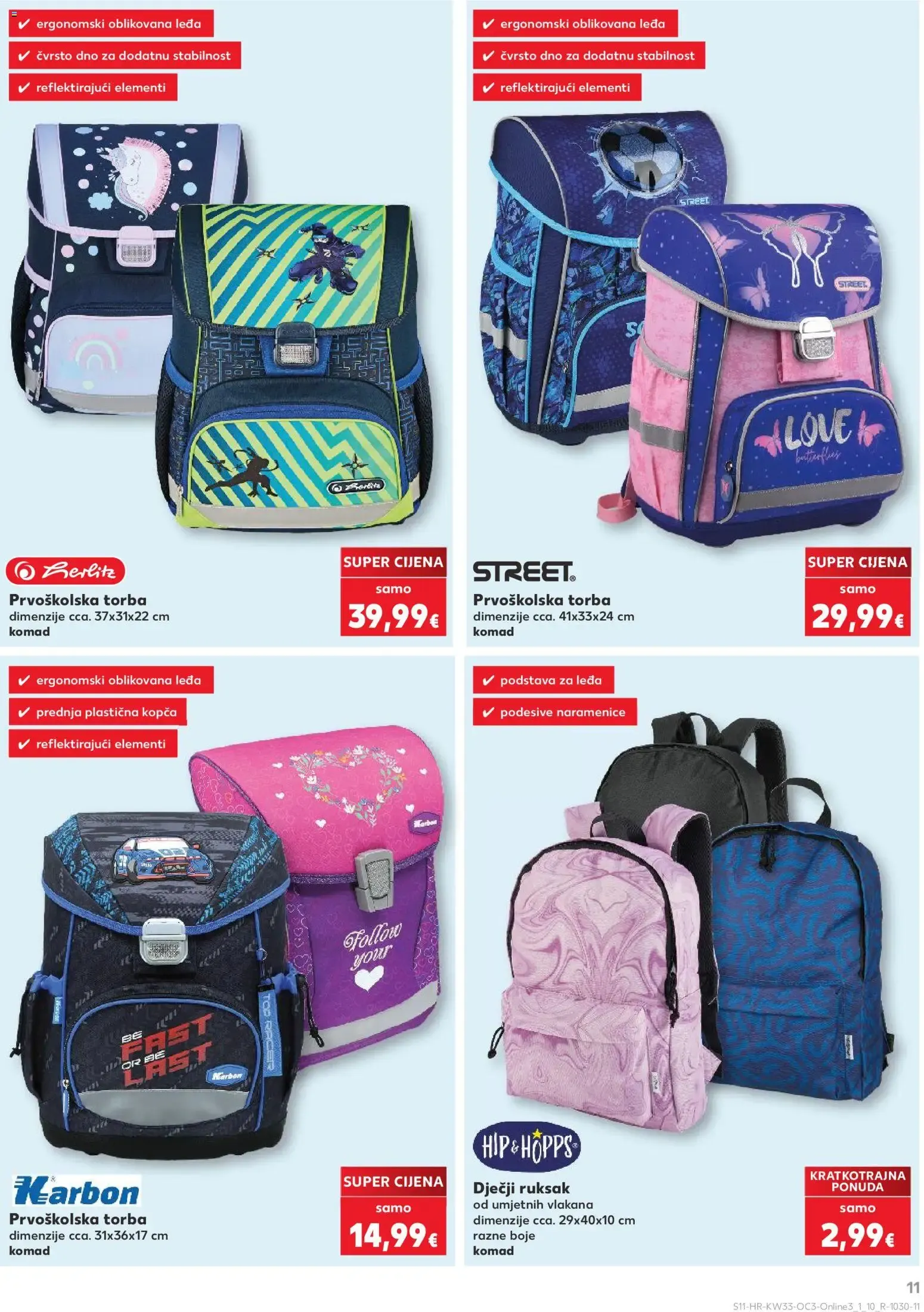 Katalog Kaufland Hura! Počinje škola! (¡Hurra! ¡Empieza el colegio!) od 10. kolovoza do 13. rujna 2026. - Pregled Stranica 11