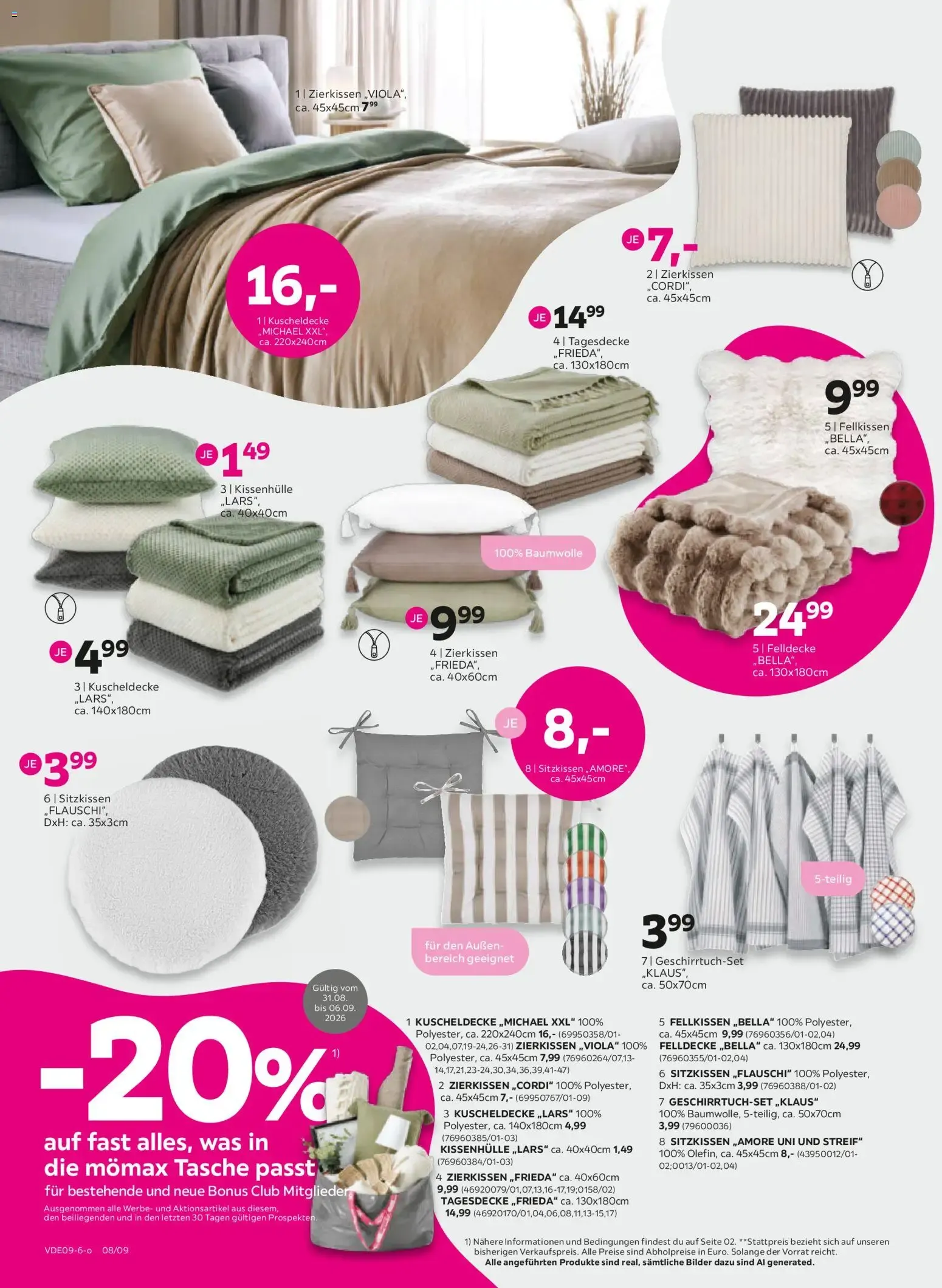 Mömax Pink Shopping Aktionen von 31. August bis 6. September 2026 - Prospekt seite 8