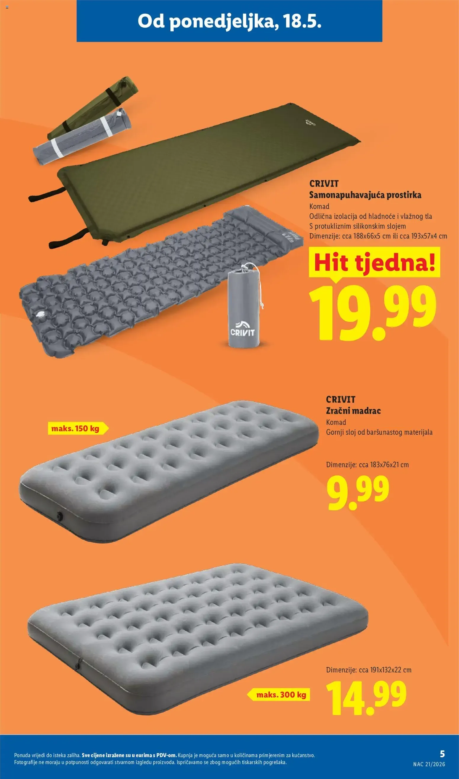 Katalog Lidl CRIVIT Find your move novi od 18.05.2026 na listanje > letak digitalni od 18. svibnja do 31. kolovoza 2026. - Pregled Stranica 5