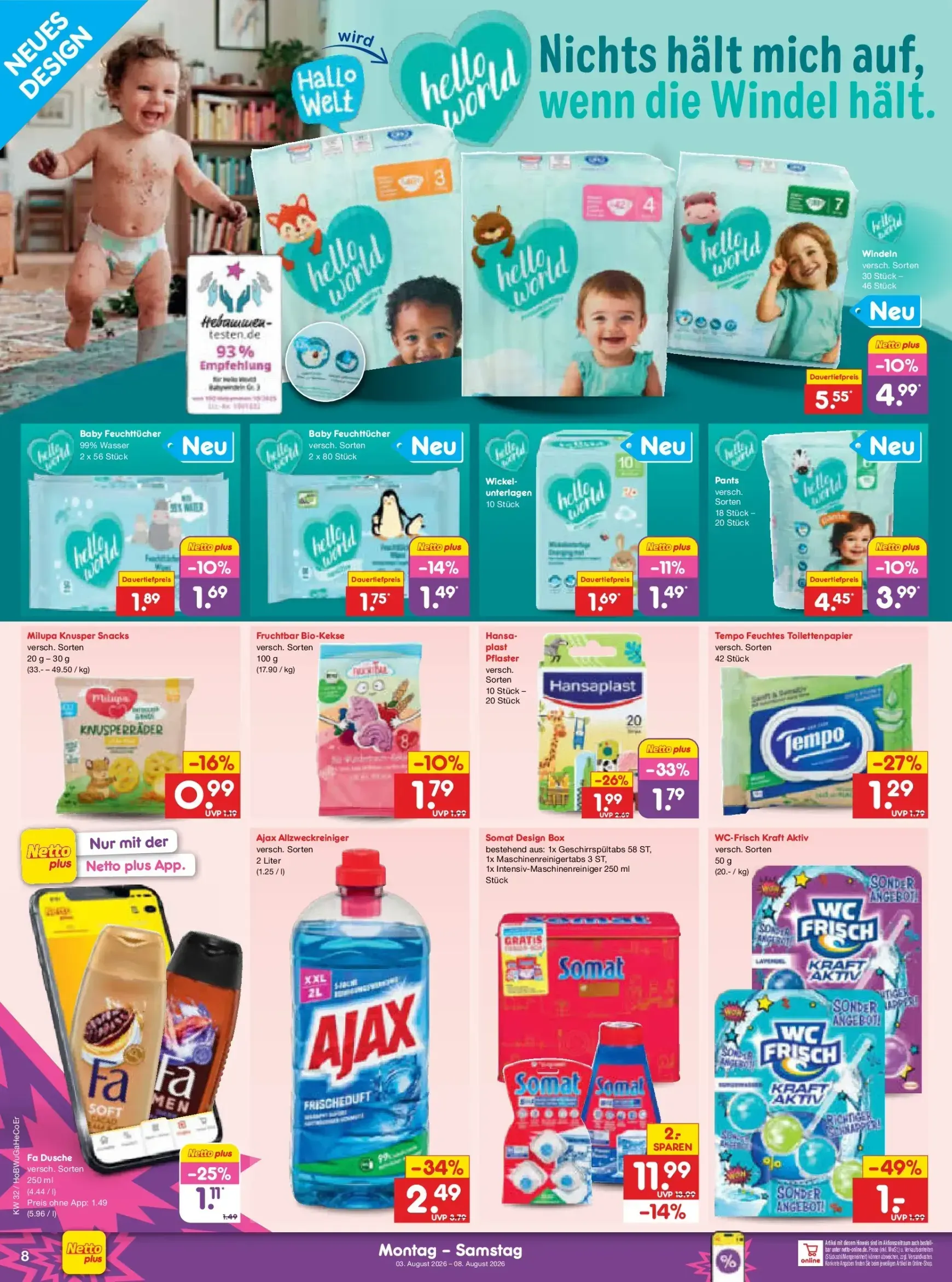 Netto Marken Discount Prospekt – von Montag 03.08.2026 bis Samstag 08.08.2026 von 3. August bis 8. August 2026 - Prospekt seite 18