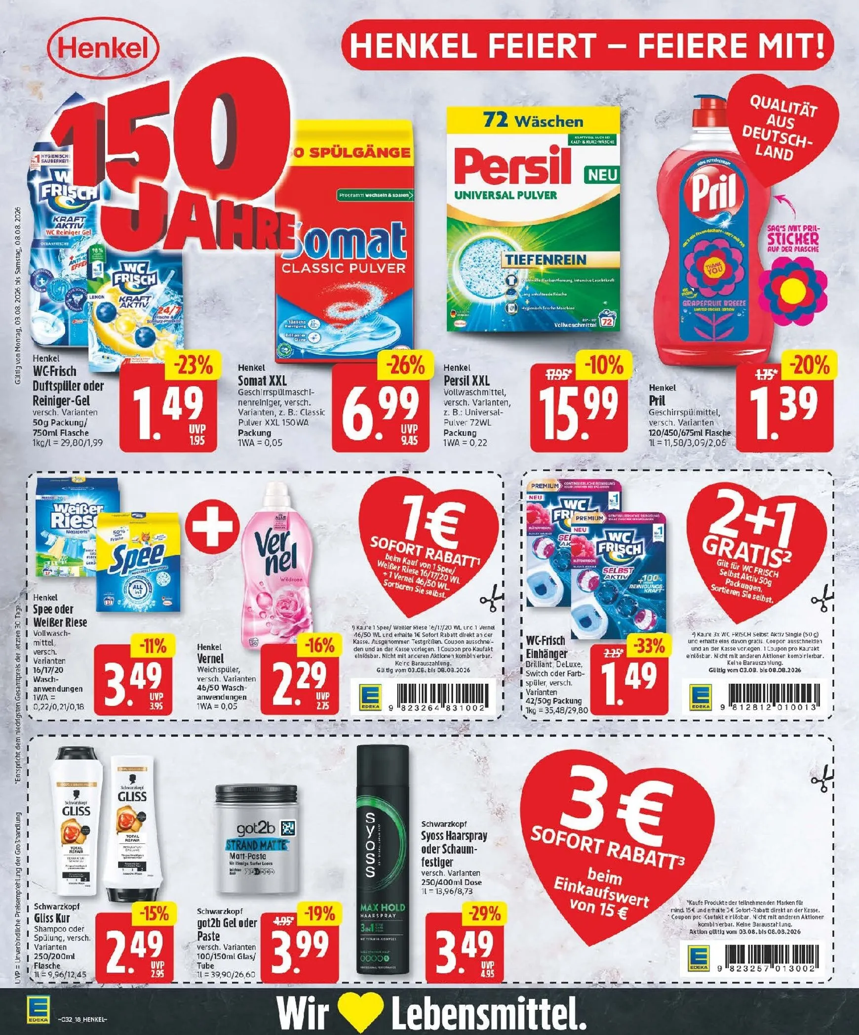 Edeka Prospekt nächste Woche – von Montag 03.08.2026 bis Samstag 08.08.2026 von 3. August bis 8. August 2026 - Prospekt seite 18