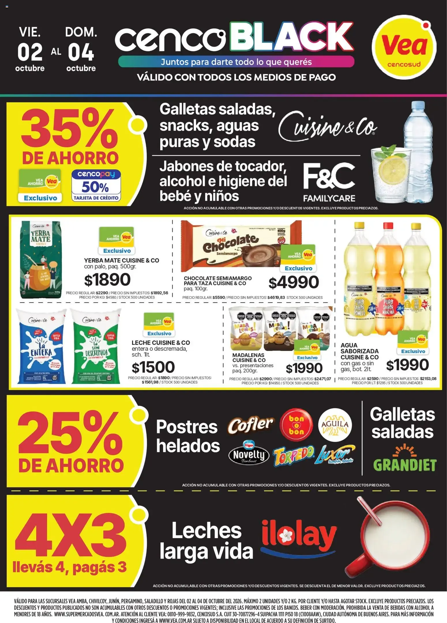 Ofertas de Vea - CENCO BLACK del 02/10/2026 - 04/10/2026 2 de octubre al 4 de octubre 2026 - Página 4 del catálogo