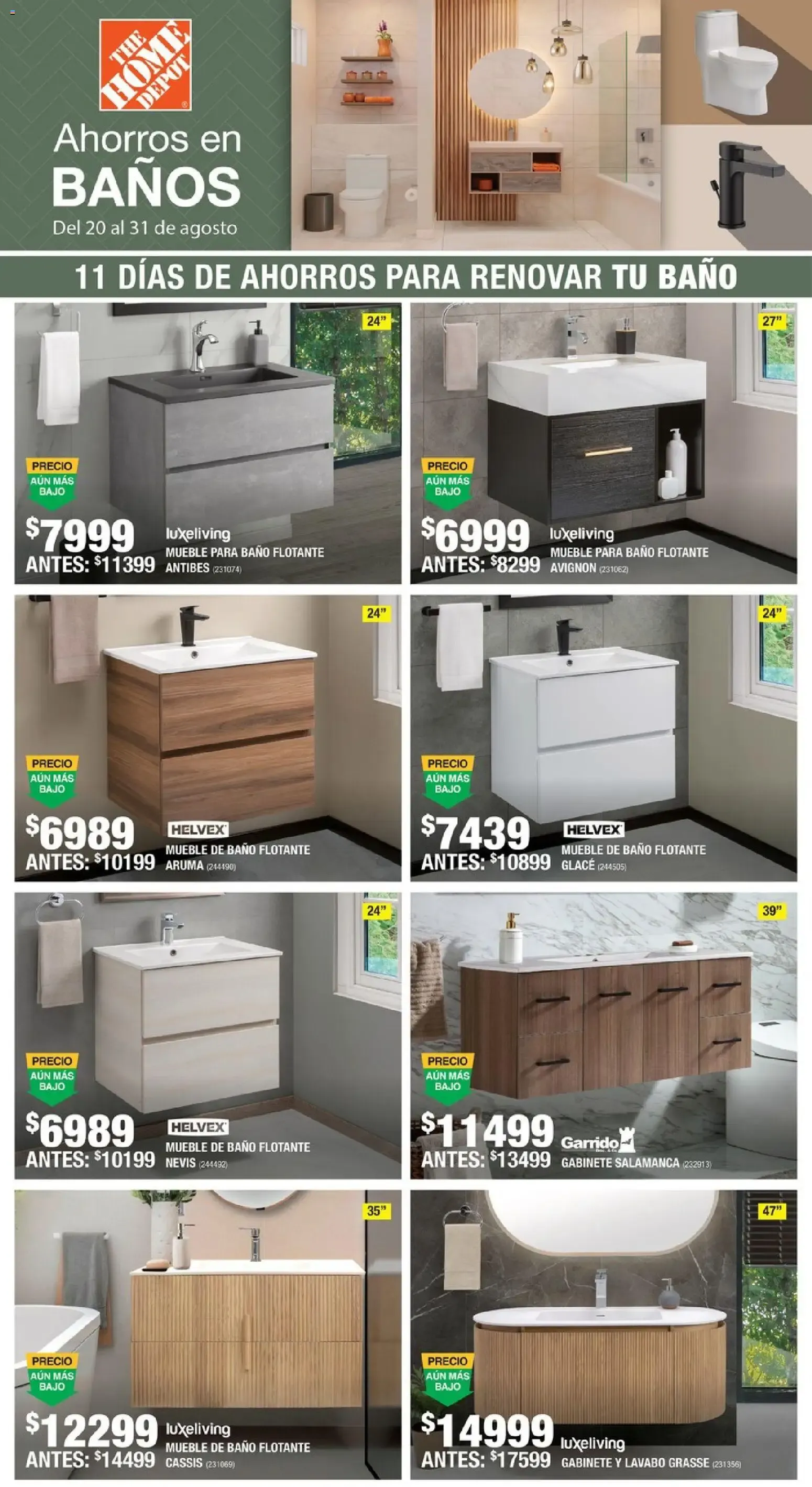 Catálogo de Home Depot catálogo Ahorros de Baños (27/08/2026 - 31/08/2026) - catálogo en línea 20 de agosto al 31 de agosto 2026 - Pagina 3