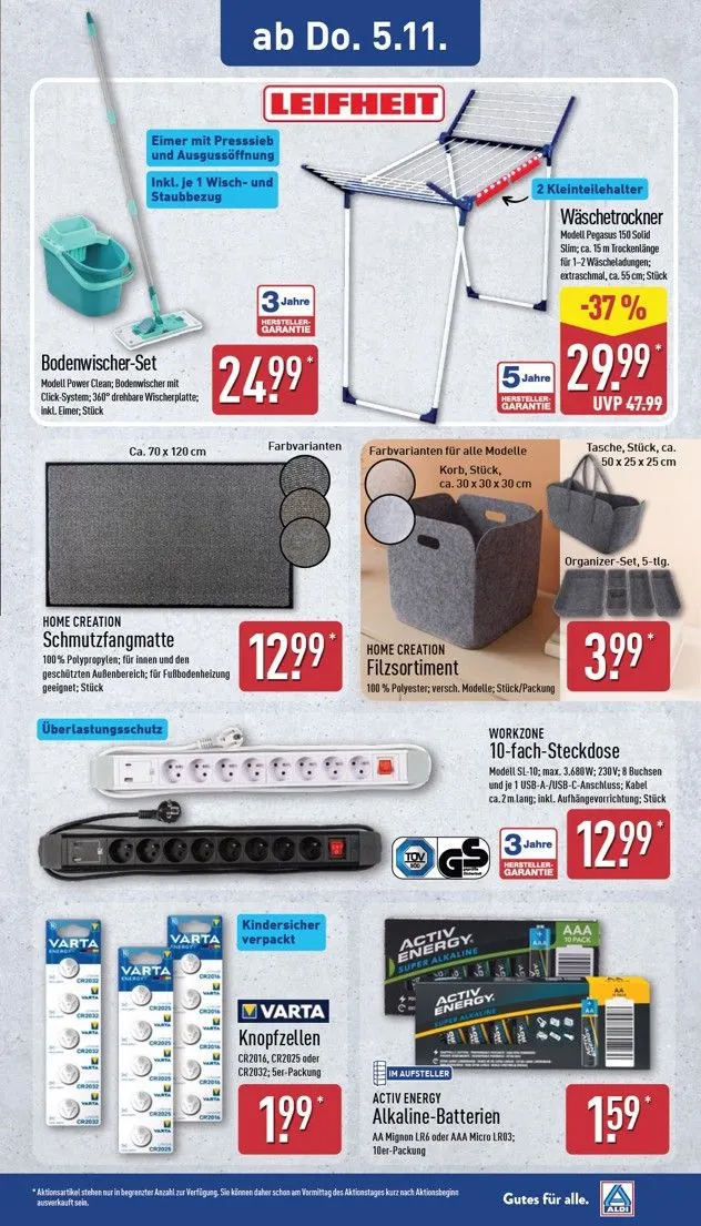 ALDI NORD - Ausblick Prospekt nächste Woche – von Montag 02.11.2026 bis Samstag 07.11.2026 von 2. November bis 7. November 2026 - Prospekt seite 14