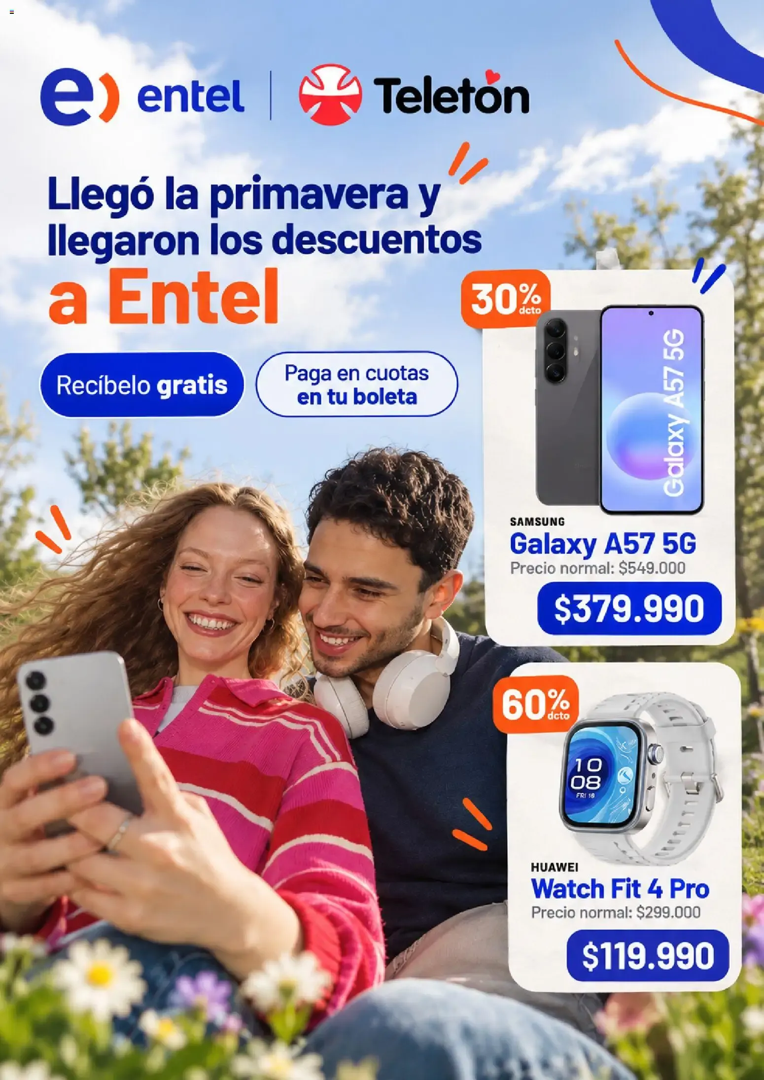 Catálogo de Llegó la primavera y llegaron los descuentos a Entel 22 de octubre al 21 de noviembre 2026 - Página 1