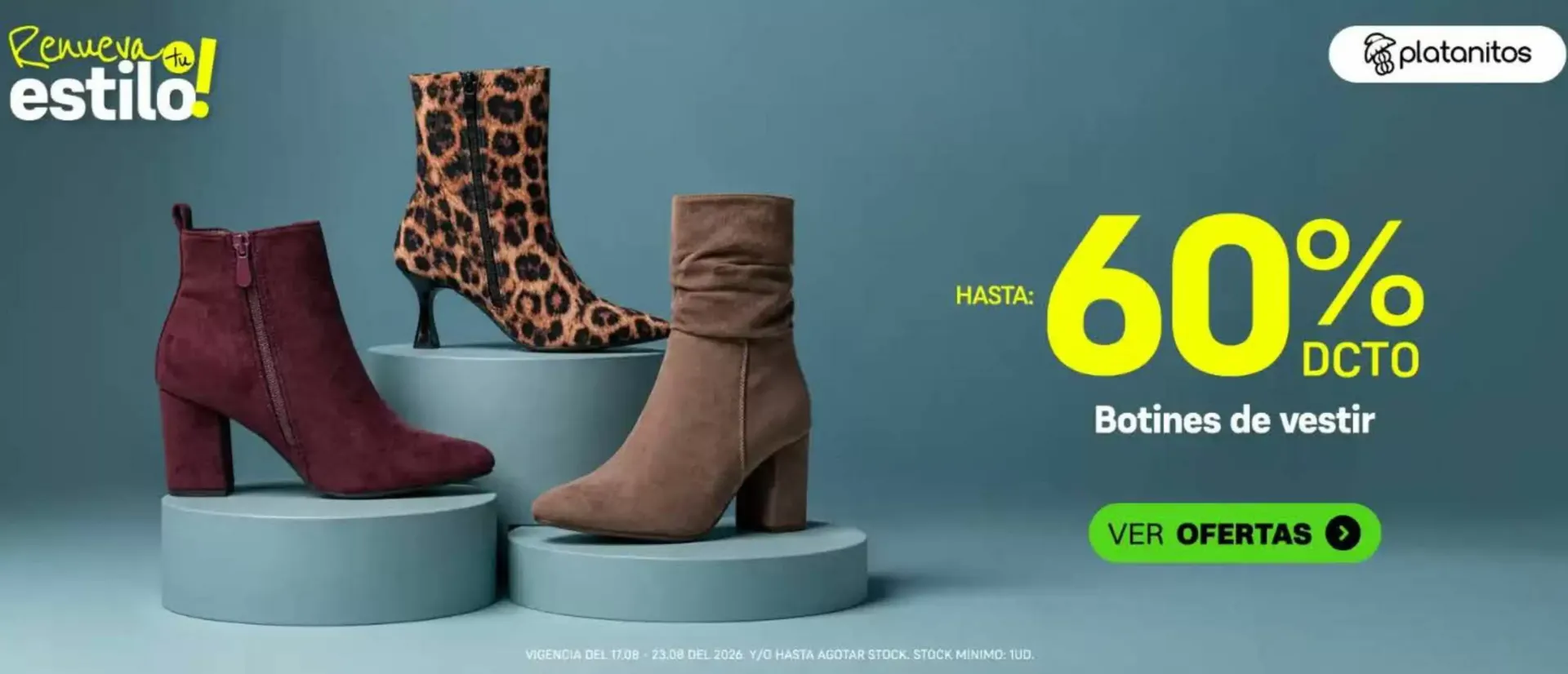Oferta de Botines de Vestir Platanitos