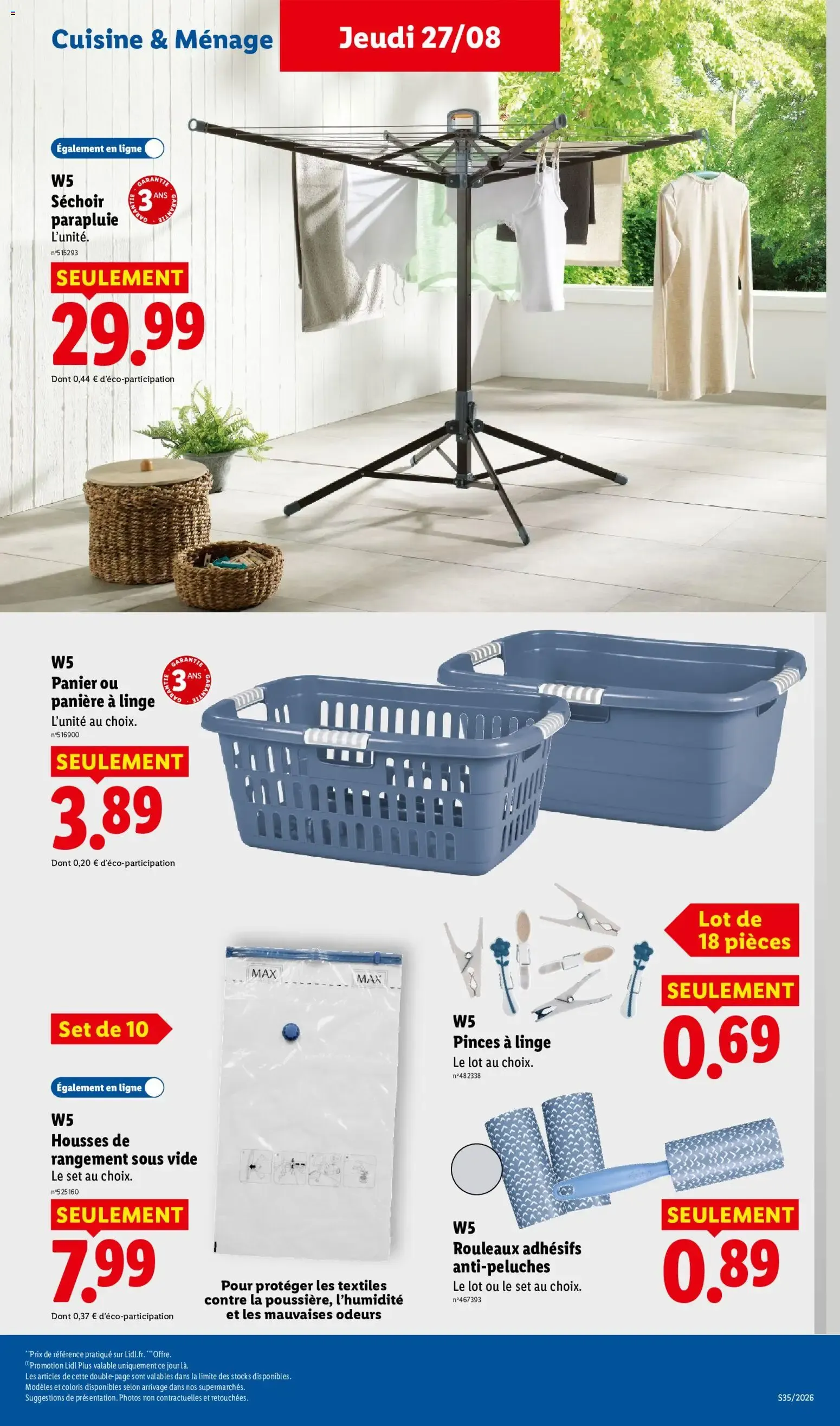LIDL La rentrée des économies du 27 août au 2 septembre 2026 - Catalogue page 39