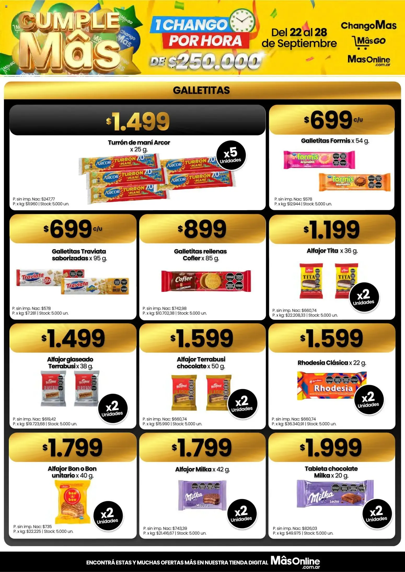 Ofertas de CUMPLE Más 22 de septiembre al 28 de septiembre 2026 - Página 8 del catálogo