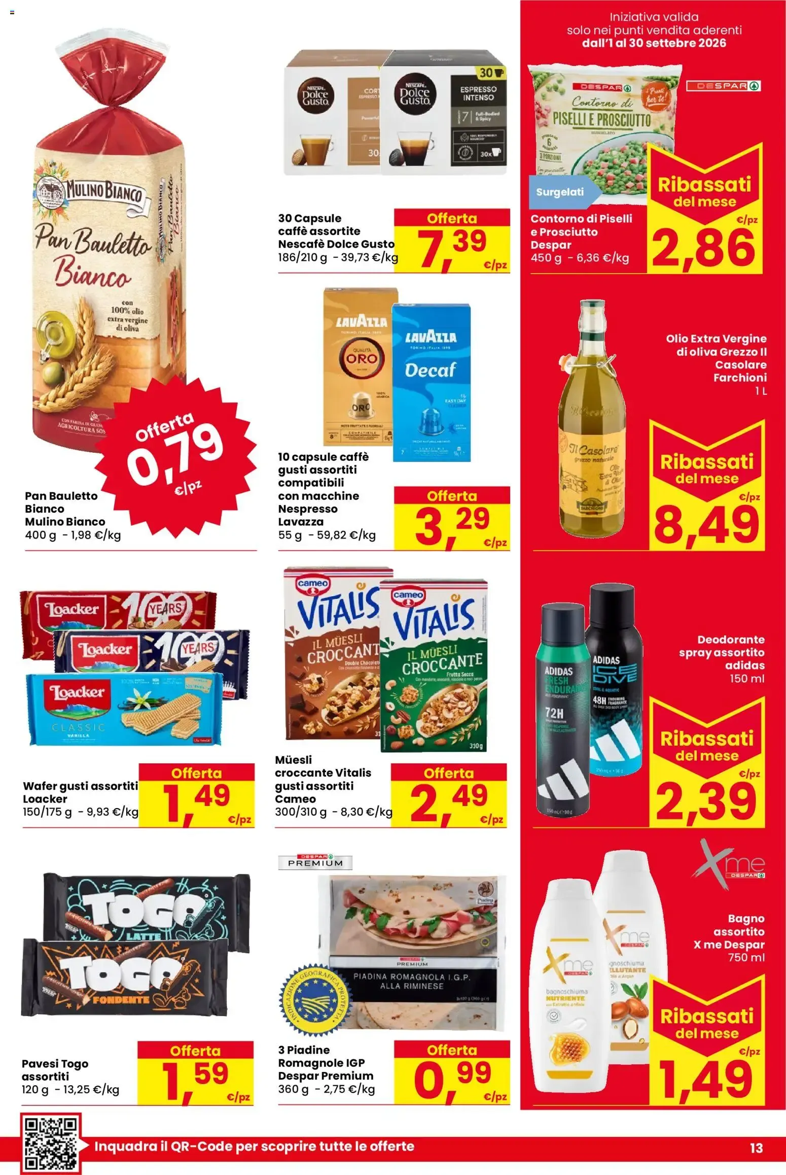 Nuovo Despar volantino dal 03/09/2026 > offerte anteprima 🛍️ da 3 settembre a 16 settembre di 2026 - Pagina del volantino 13
