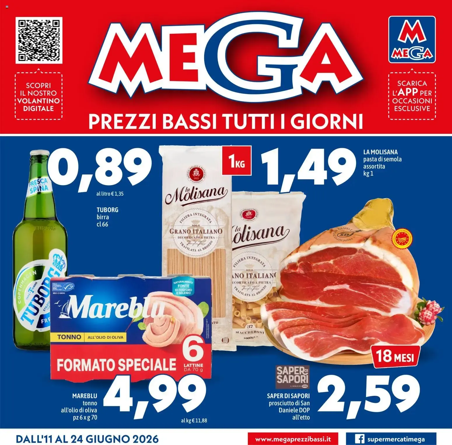 Mega volantino dal 11/06/2026 - online Offerte