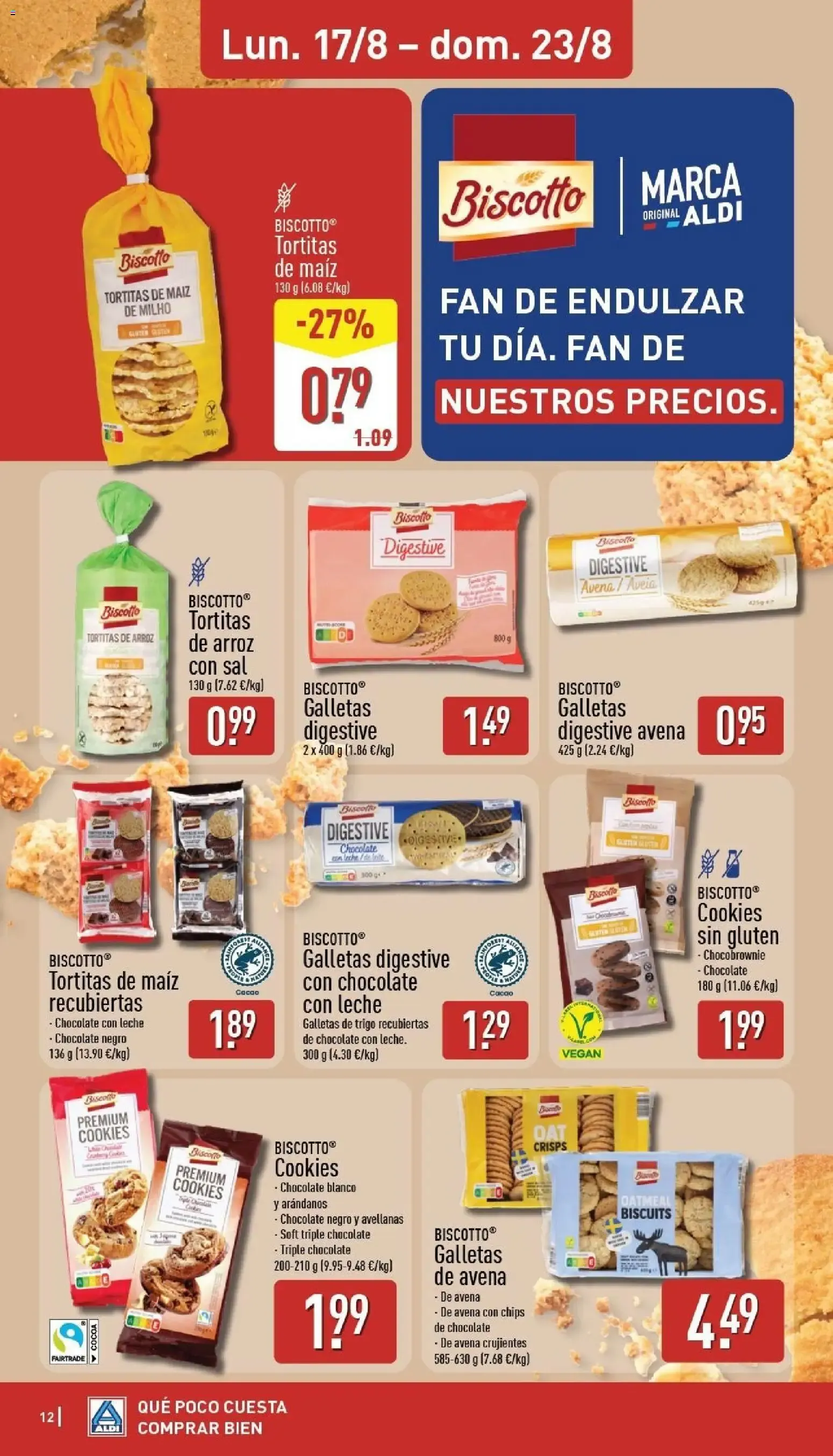 Catálogo de Aldi folleto Península del 17/08/2026 | Catálogo 17 de agosto al 23 de agosto 2026 - Página 12