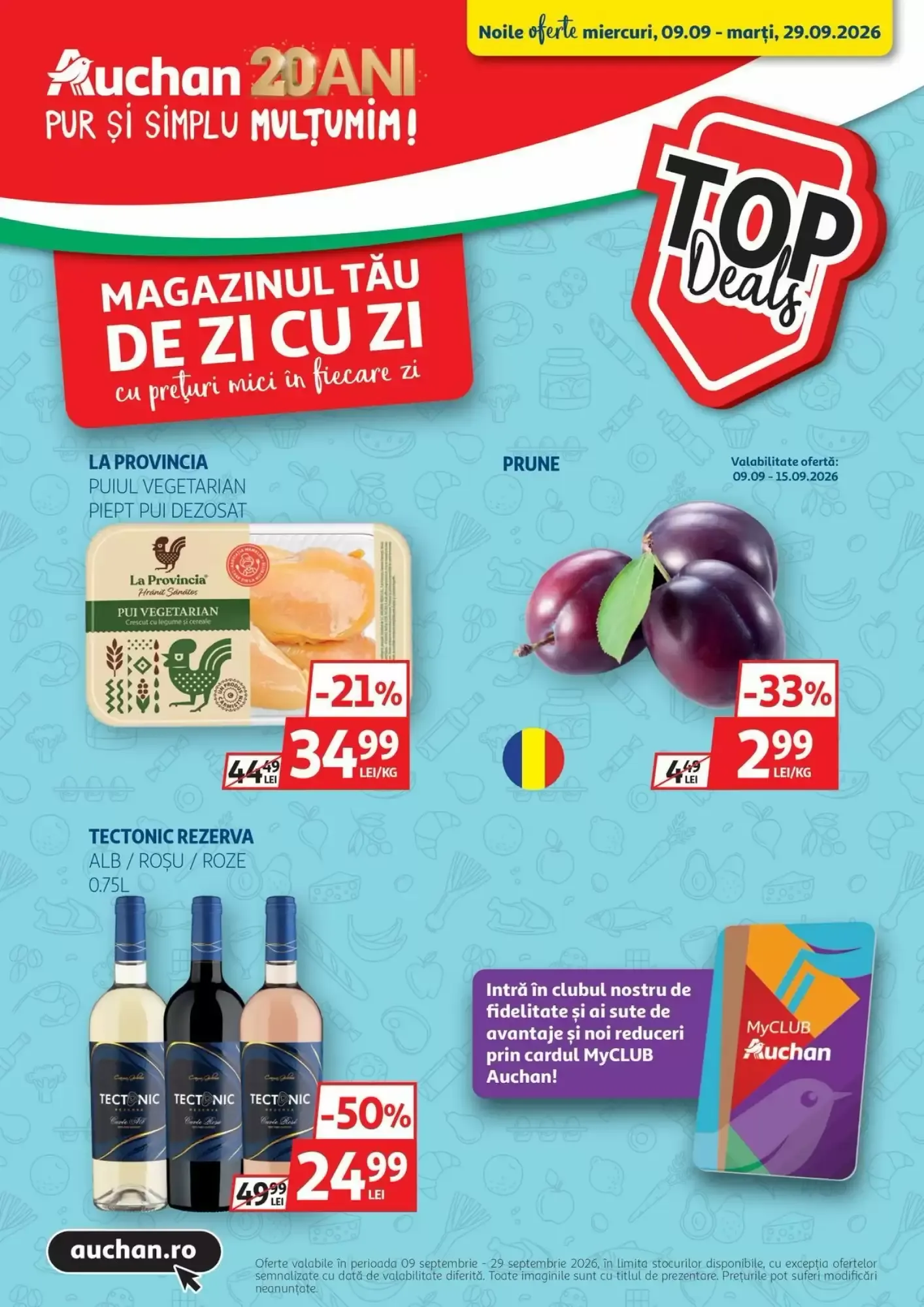 Catalog Catalog Auchan de la 9 septembrie până la 29 septembrie 2026 - Revista Pagina 1