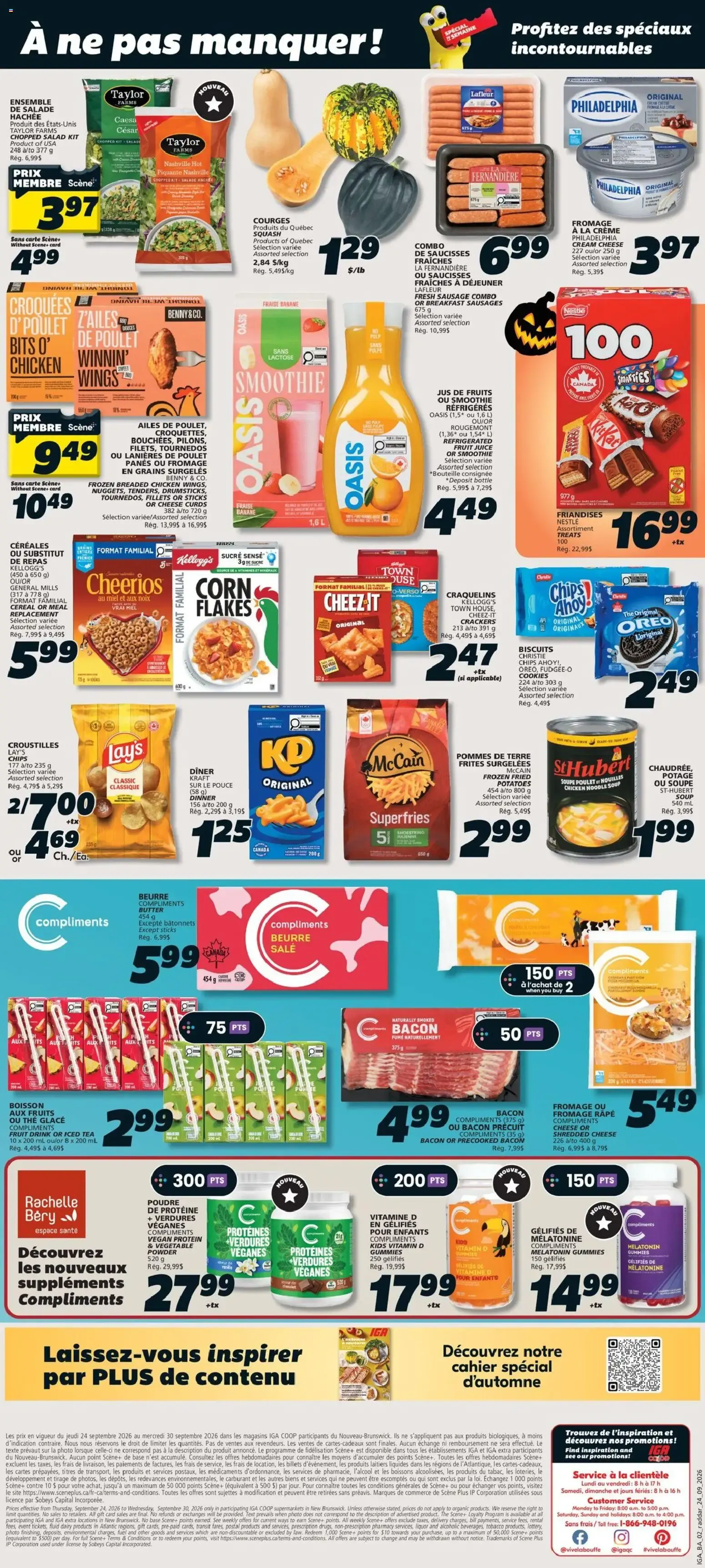 IGA weekly flyer / circulaire from Sep 24, 2026 > weekly specials & deals from September 24 to September 30 2026 - flyer page 2
