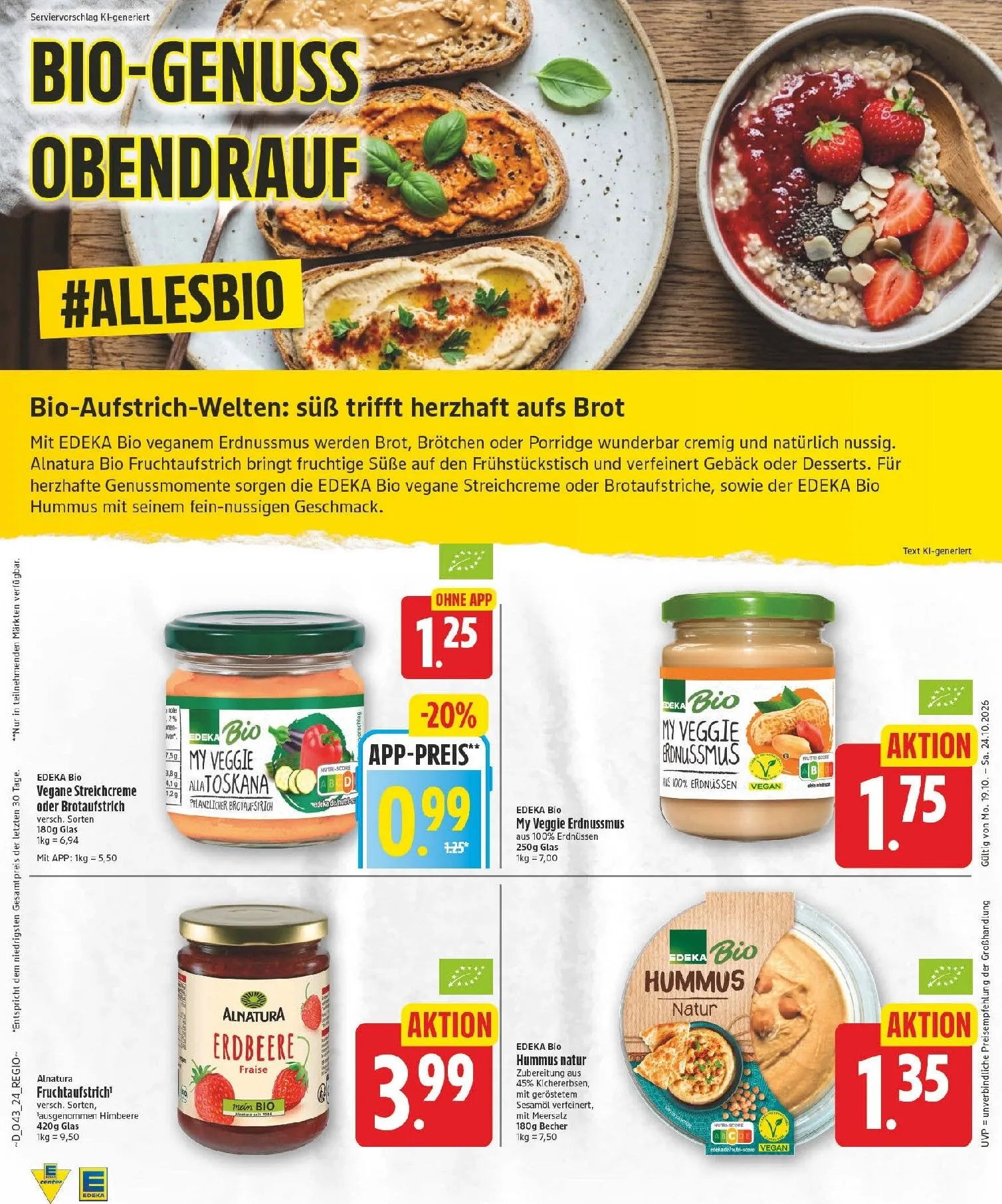 Edeka Prospekt nächste Woche – von Montag 19.10.2026 bis Samstag 24.10.2026 von 19. Oktober bis 24. Oktober 2026 - Prospekt seite 25