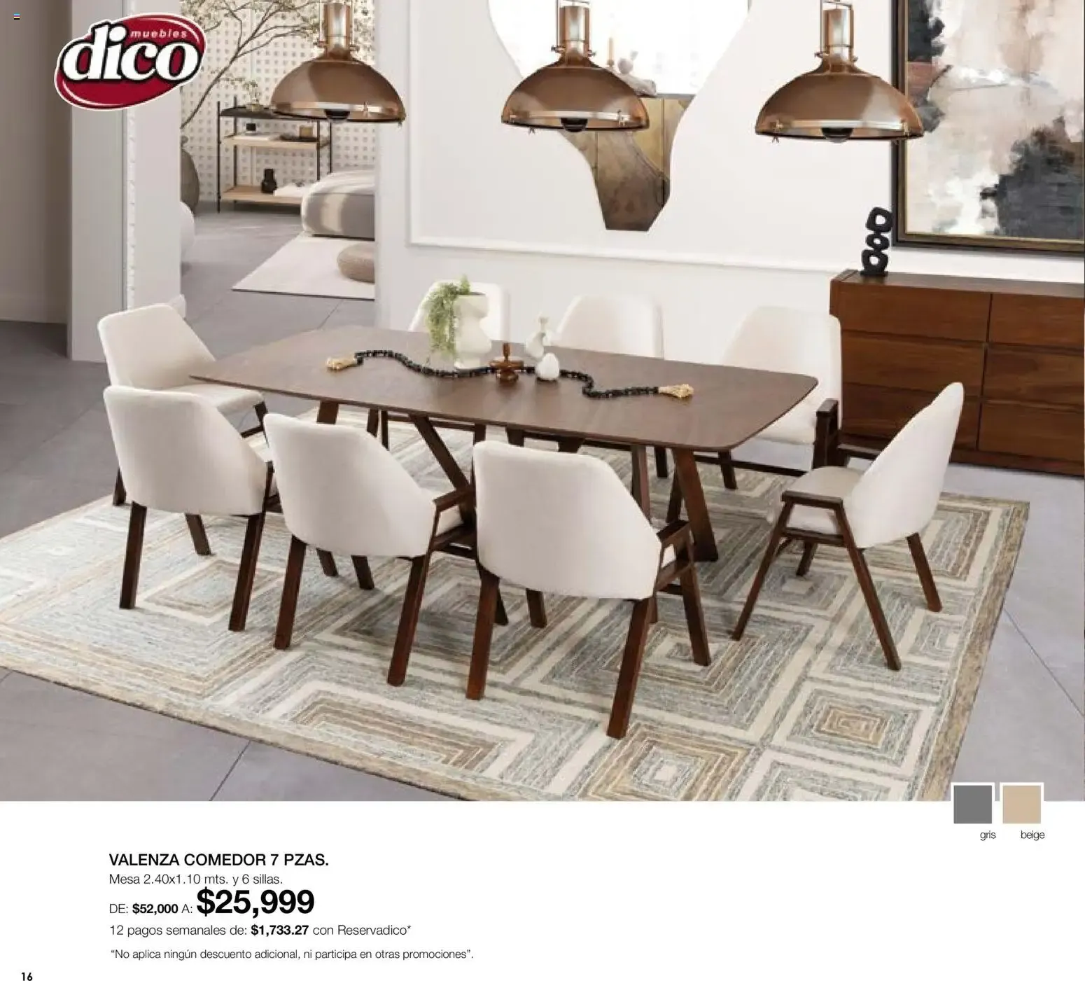 Catálogo de Muebles Dico - Medio Año Medio Precio 1 de julio al 31 de julio 2026 - Pagina 16