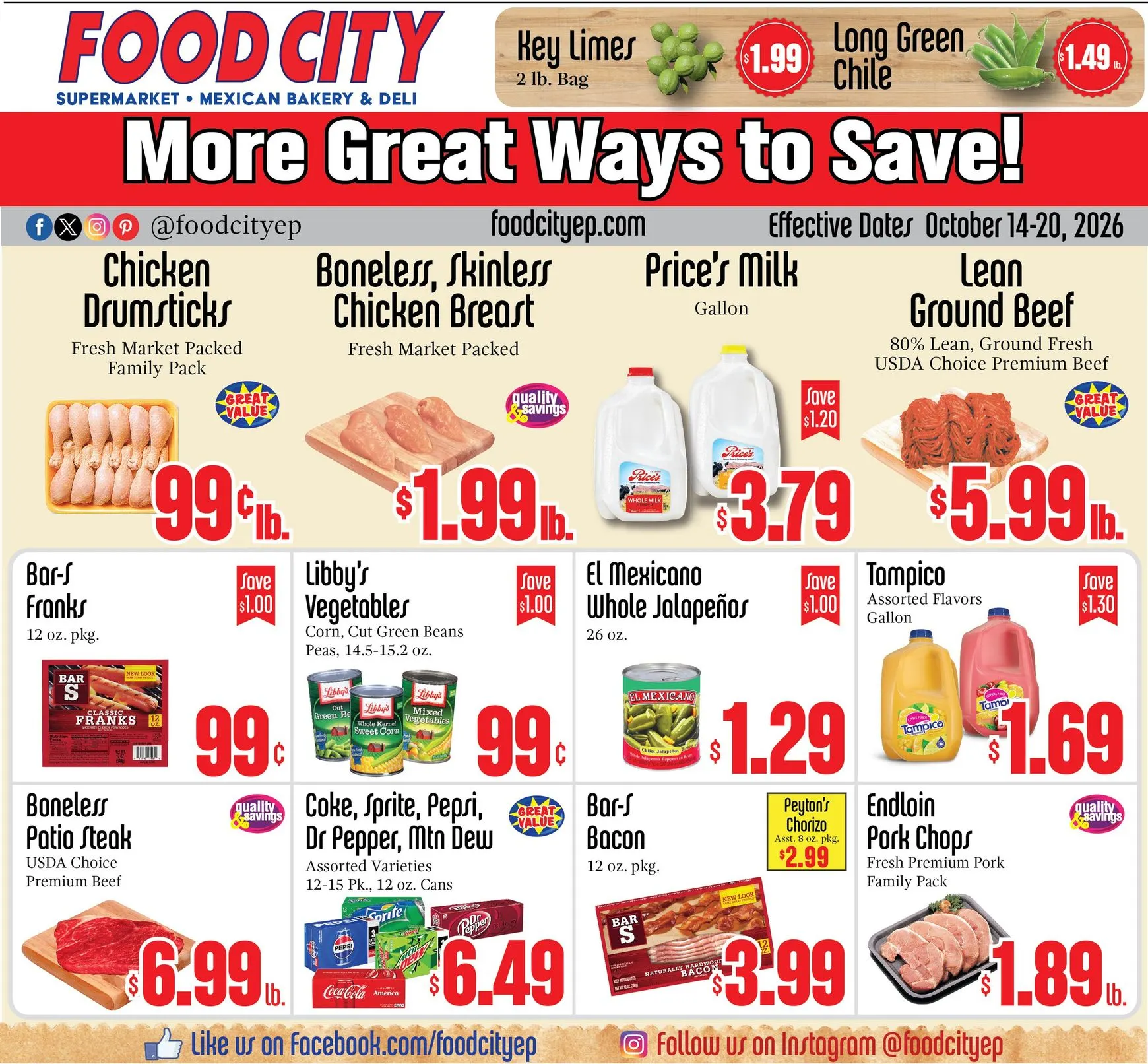 Weekly ad Food City - More Great Ways to Save! from October 14 to October 20 2026 - Page 1