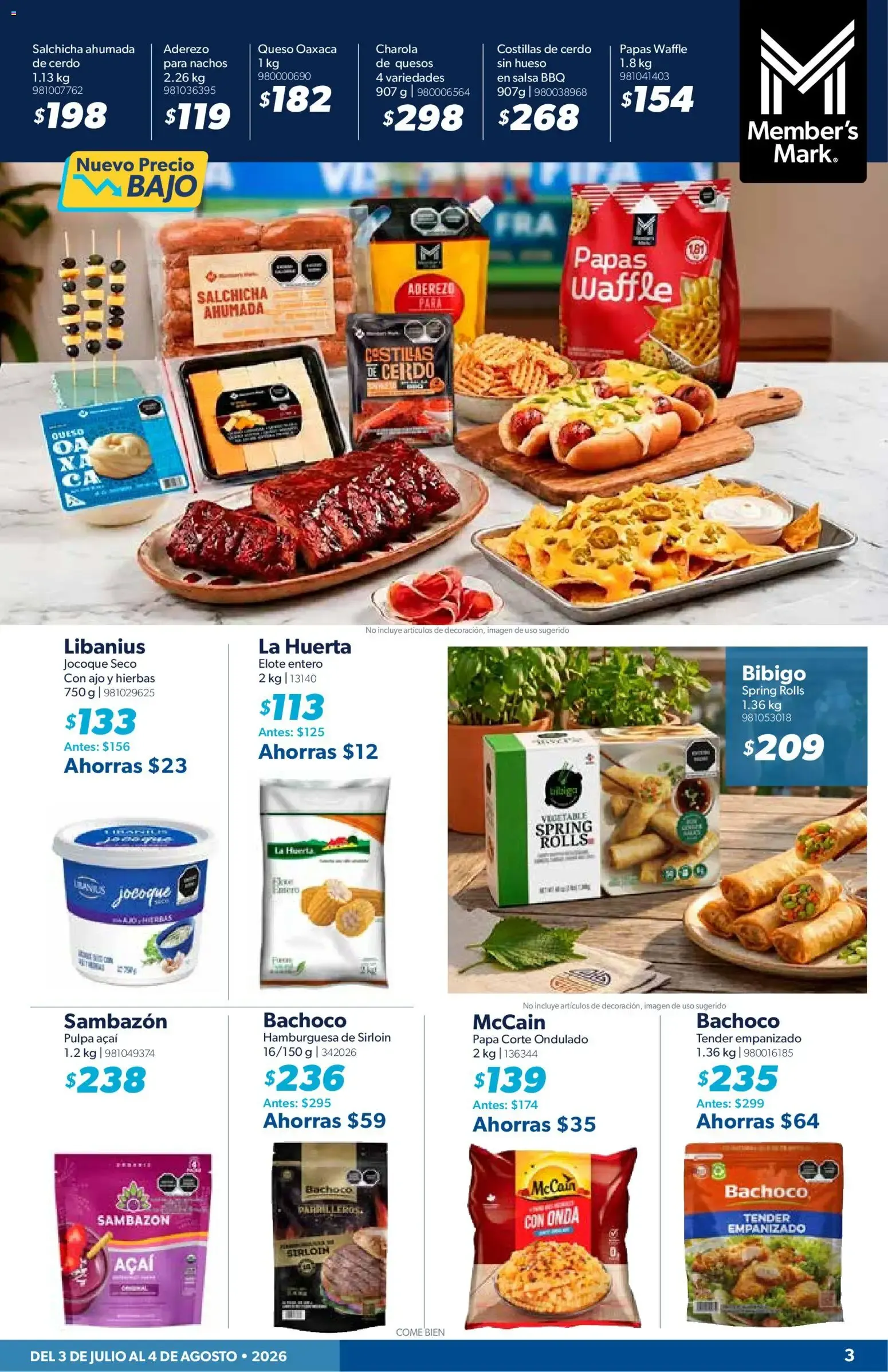 Catálogo de Sam's Club 3 de julio al 4 de agosto 2026 - Pagina 3