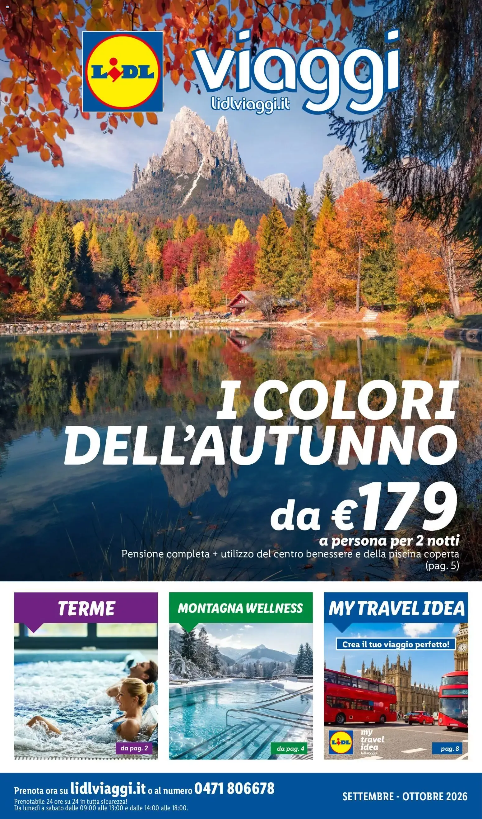 Lidl Viaggi: I Colori dell'Autunno da 7 settembre a 31 ottobre di 2026 - Pagina del volantino 1