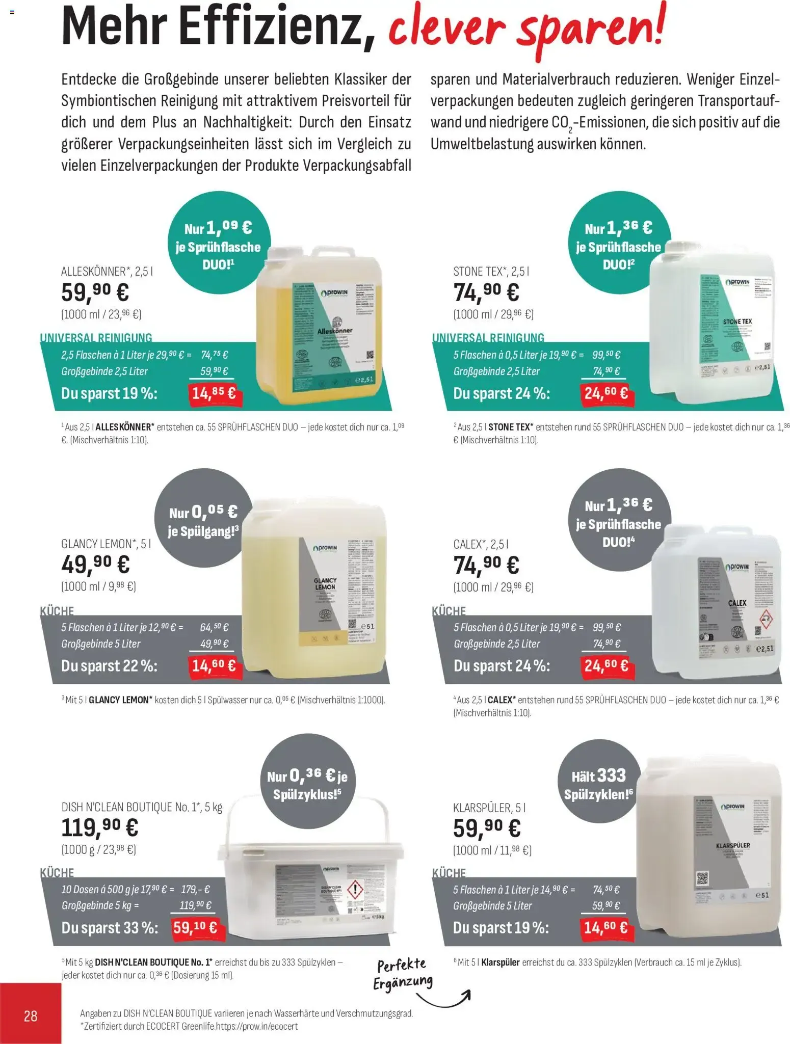 ProWIN SYMBIONTISCHE Reinigung - Edición #6/2026 von 1. Juli bis 31. Dezember 2026 - Prospekt seite 28